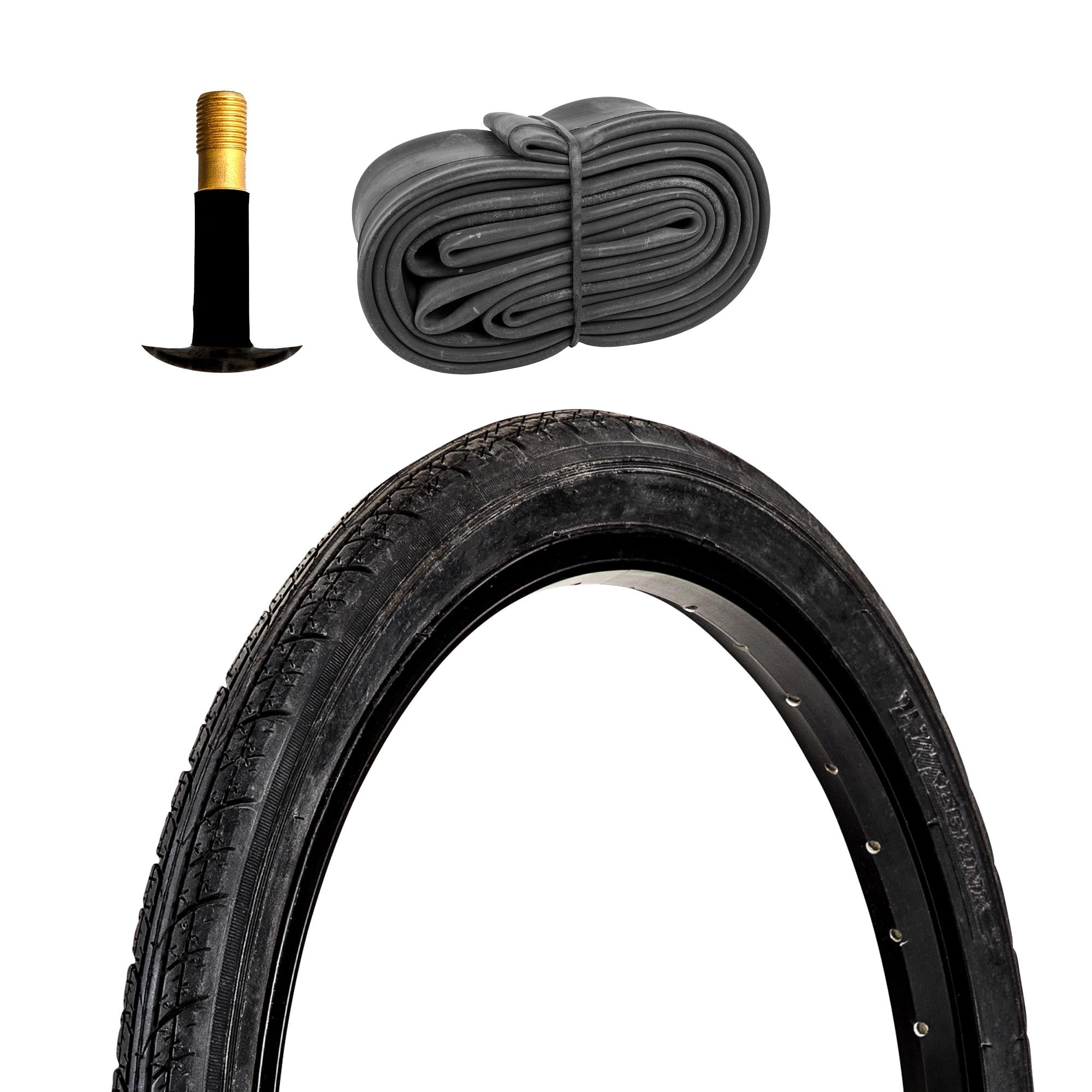 Meghna Fahrradreifen City Trekking Tour 1 Reifen 20 x 1,7" schwarz mit 1 Schlauch AV 