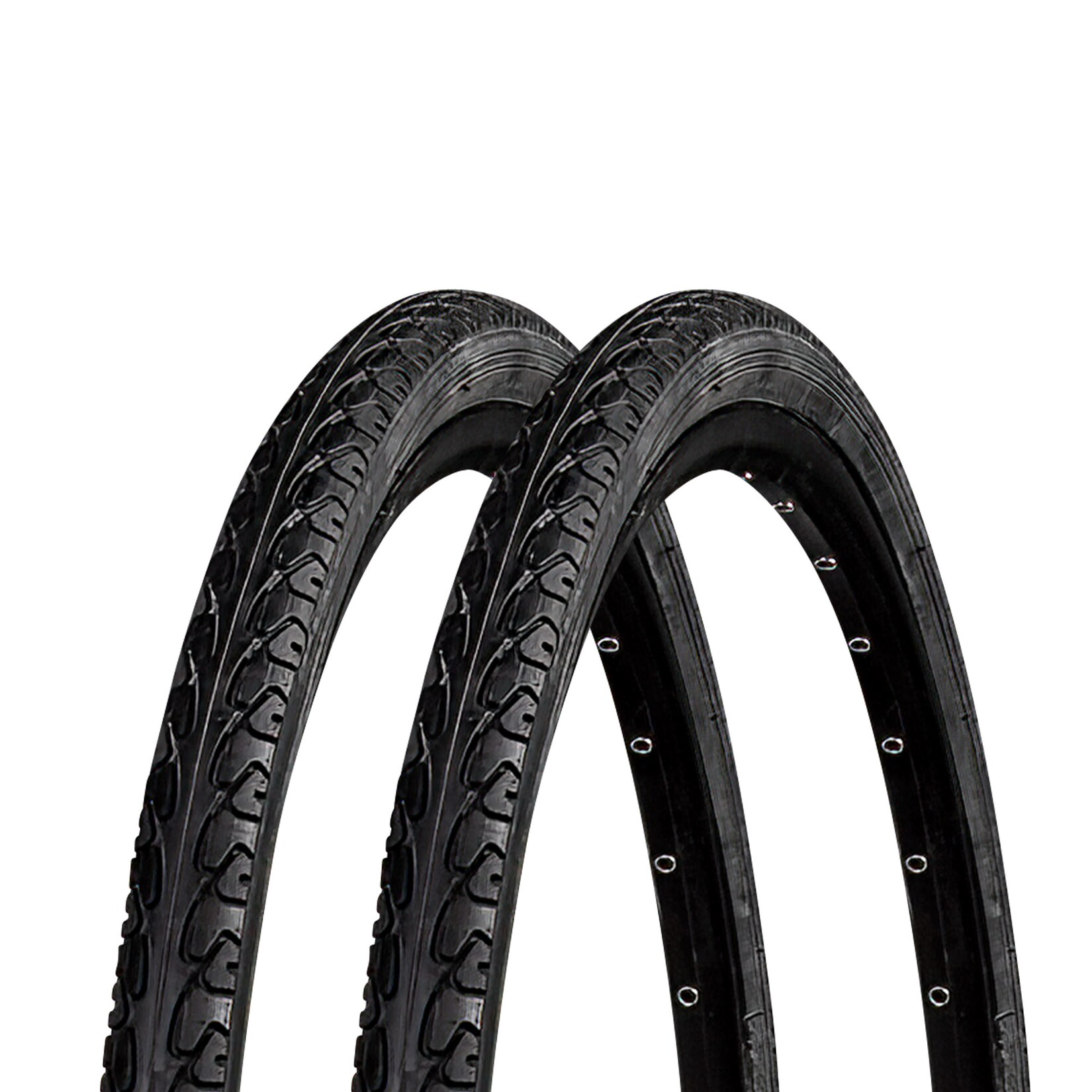 Meghna Fahrradreifen City Trekking Tour 2 Reifen 28 x 1,5" schwarz glatter Mittelstreifen