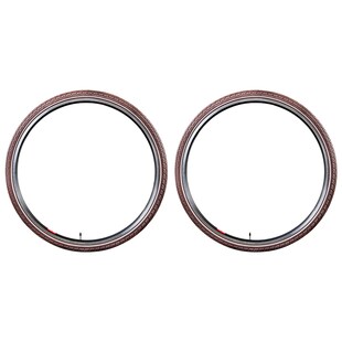 Kenda Khan Fahrradreifen Trekkingrad Damen Fahrrad Cityrad 2 Reifen 700 x 40c braun Reflex ohne Pannenschutz 