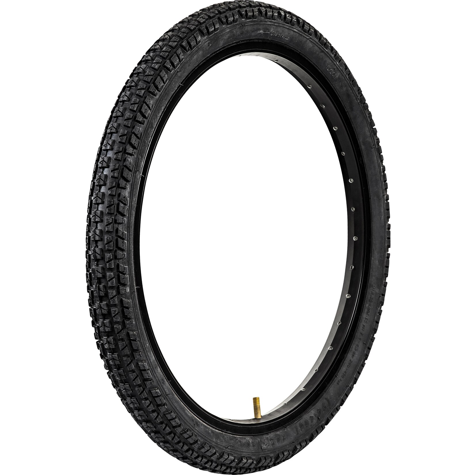 BMX Fahrradreifen 20 Zoll 1 Reifen 20 x 2,125" schwarz Stollenprofil