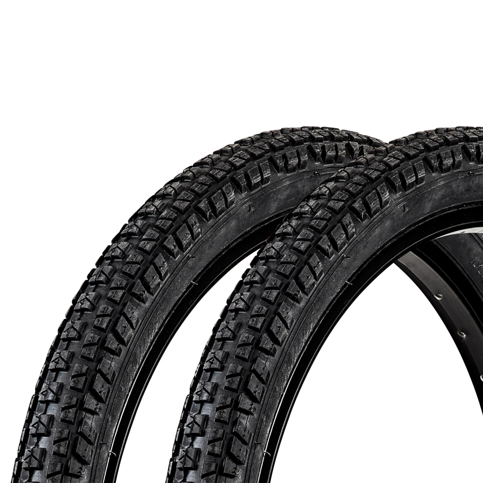 BMX Fahrradreifen 20 Zoll 2 Reifen 20 x 2,125" schwarz Stollenprofil