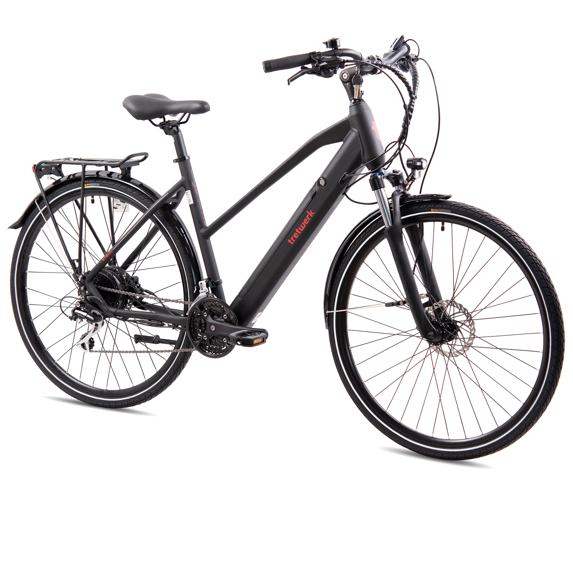 Tretwerk Seville 5.0 E Bike 28 Zoll Trekkingrad Damen 160 - 180 cm Elektrofahrrad 418 Wh 