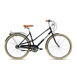 KCP Old City Damen Fahrrad 28 Zoll Citybike Urban Bike mit 3 Gängen Cityrad Stadtrad 155 - 170 cm schwarz 48 cm 