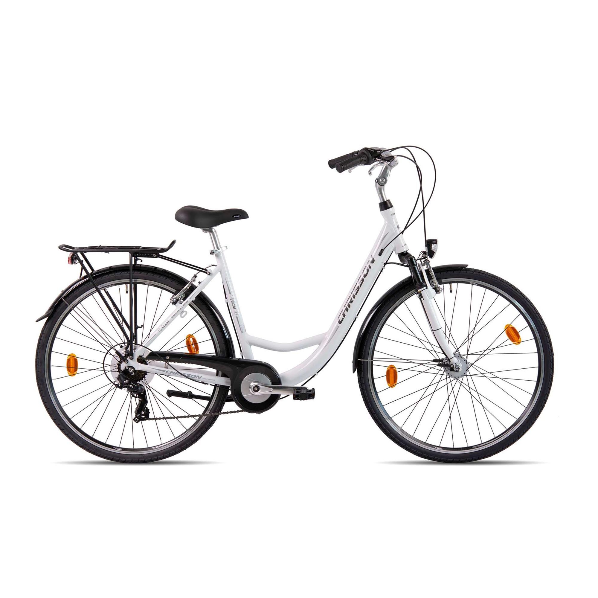 Chrisson Relaxa 1.0 Damenfahrrad 28 Zoll Hollandrad 155 - 175 cm Stadtrad 7 G&auml;nge wei&szlig; 