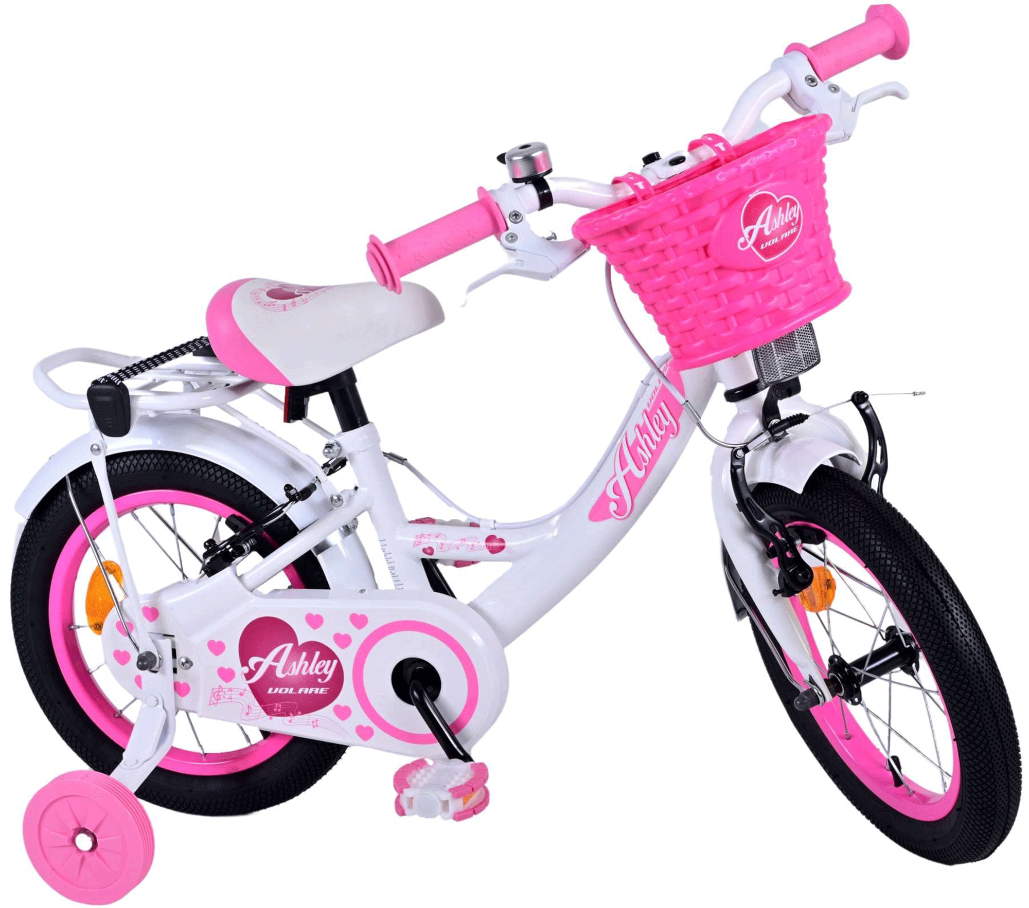 Volare Ashley 14 Zoll Kinderfahrrad M&auml;dchen Jungen 3,5 - 5 Jahre Gr&ouml;&szlig;e 98 - 110 cm Fahrrad Kinder 