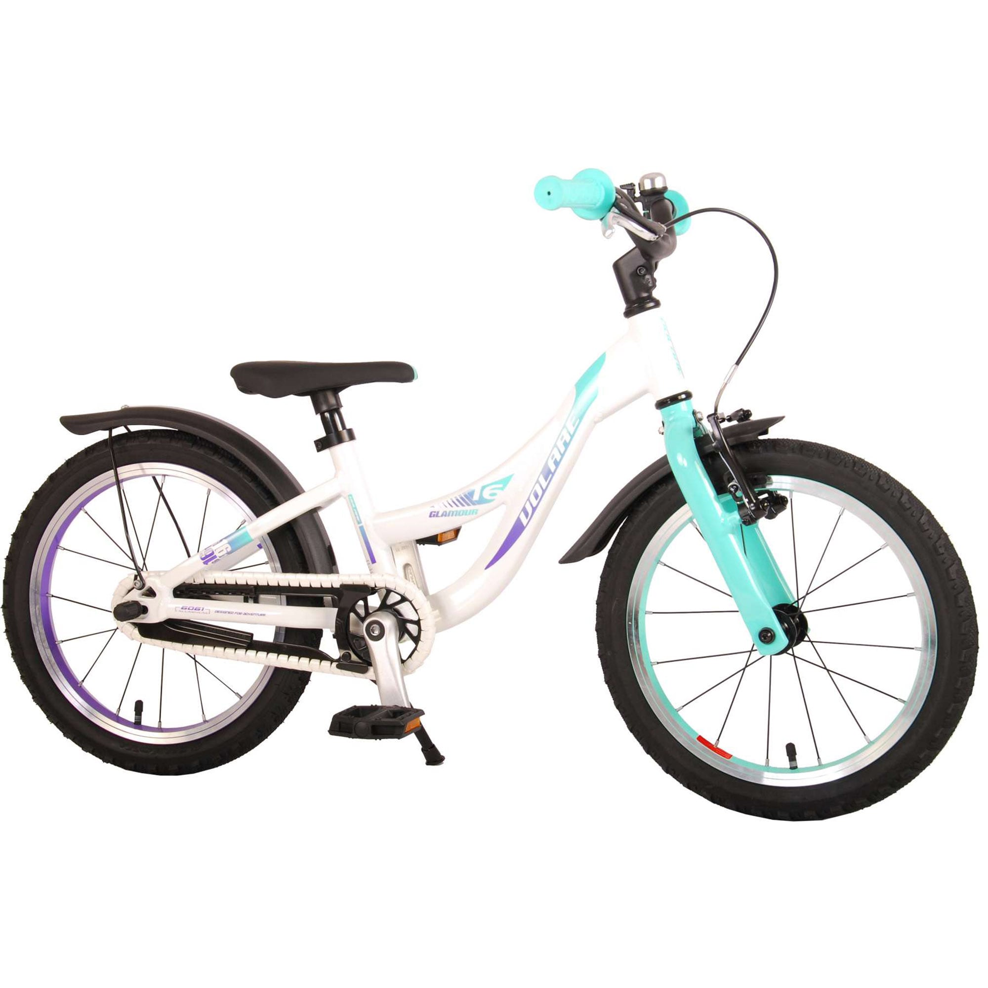 Volare Glamour Kinderfahrrad 16 Zoll M&auml;dchen Jungen 4 - 6 Jahre 104 - 110 cm Kinder Fahrrad 