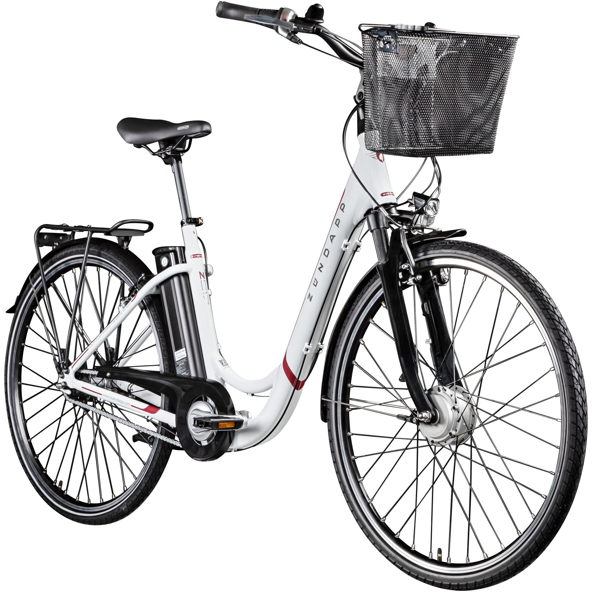 Z&uuml;ndapp Z517 E Bike Damenfahrrad 28 Zoll 155 - 190 cm mit 7 Gang Nabenschaltung und R&uuml;cktrittbremse 