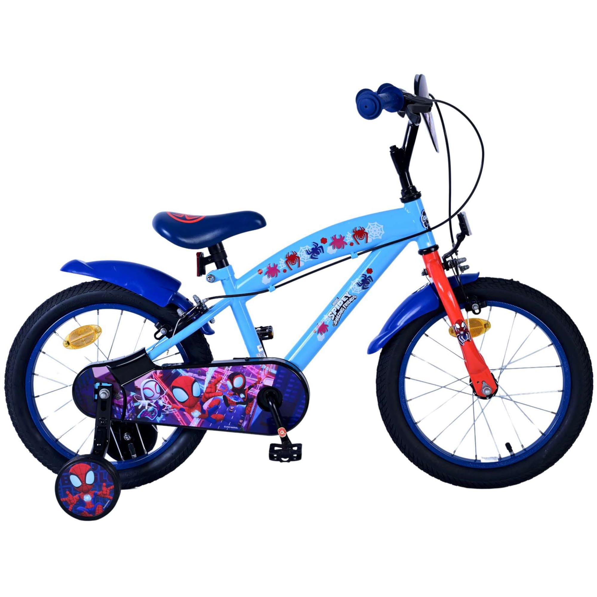 Spidey Amazing Friends Kinderfahrrad 16 Zoll M&auml;dchen Jungen Gr&ouml;&szlig;e 105 - 120 cm ab 4 Jahre Fahrrad leicht 