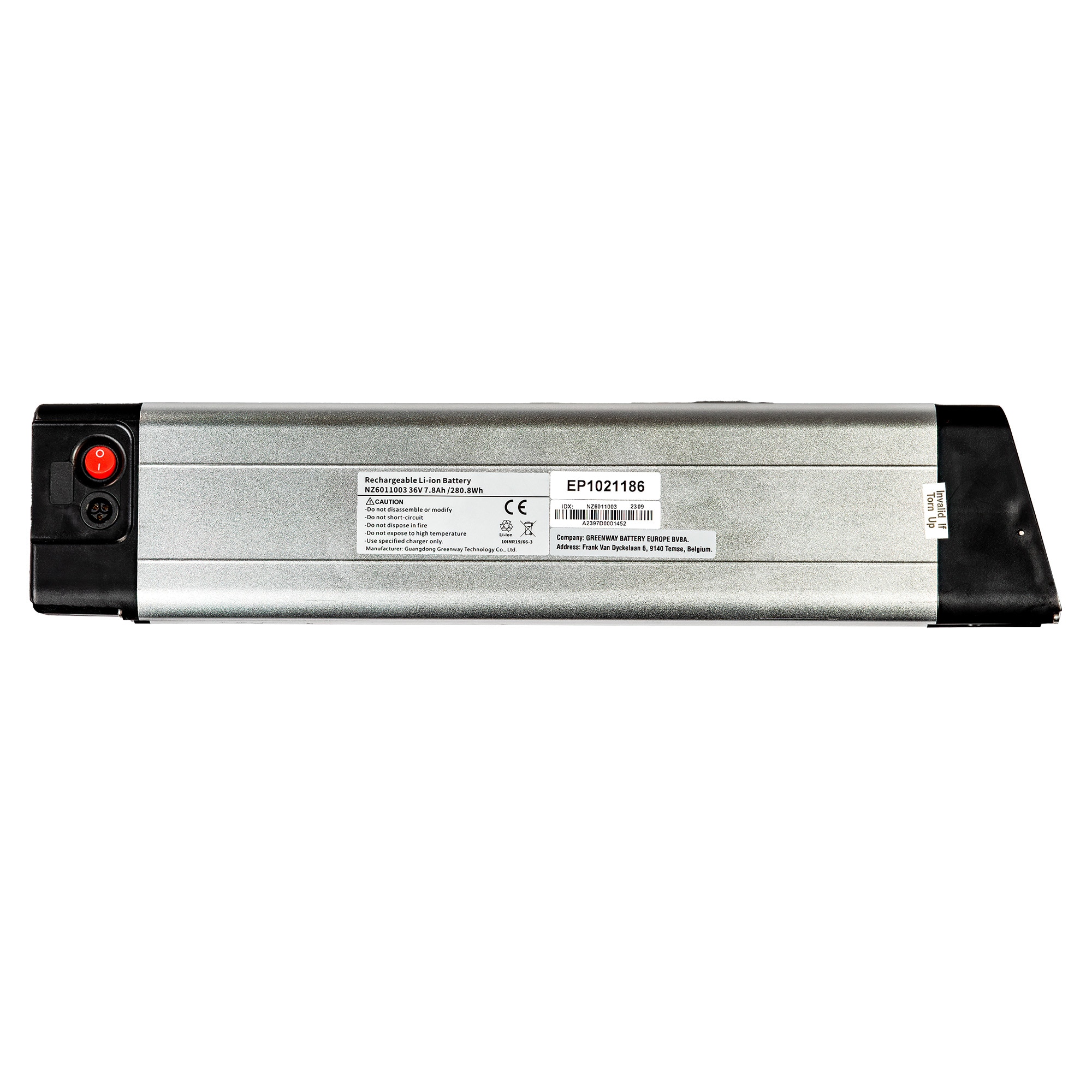 Z&uuml;ndapp Z101 Akku 36V 7,8Ah 280,8Wh 3 Pin Batterie Rahmenakku Pedelec Lithium Ionen E-Bike Fahrradakku Li-Ion Ersatzakku Faltrad Klapprad 