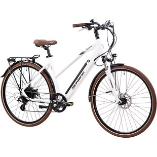 Schiano E-Voke Pedelec 28 Zoll Trekking E Bike Damen oder Herren 160-170 cm Trekkingrad 8 Gang 418 Wh Elektro Fahrrad 