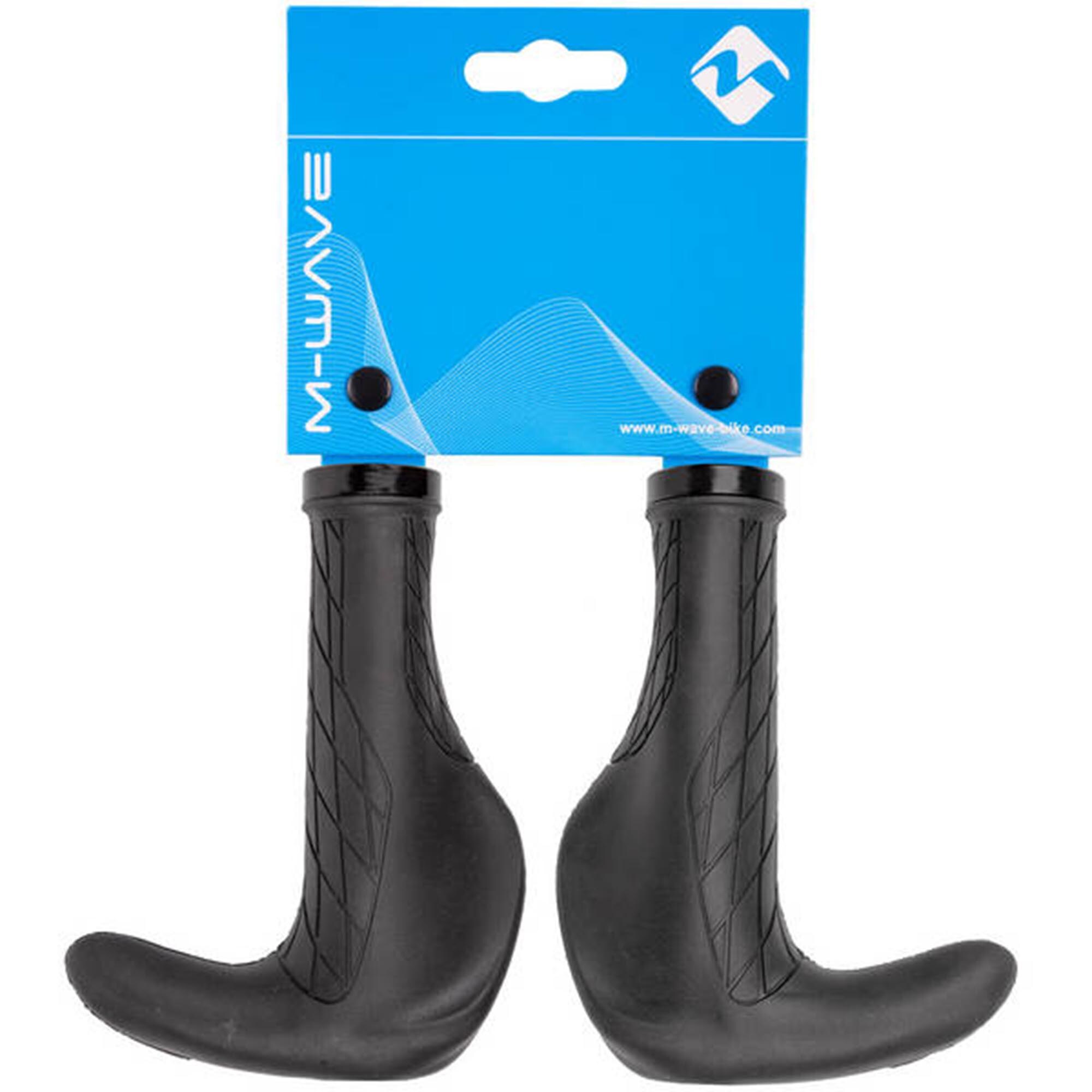 M-Wave Cloud Ergomax Fix BE Fahrradgriffe Lenkergriffe Fahrrad 140 mm Fahrrad Griffe Set ergonomisch 