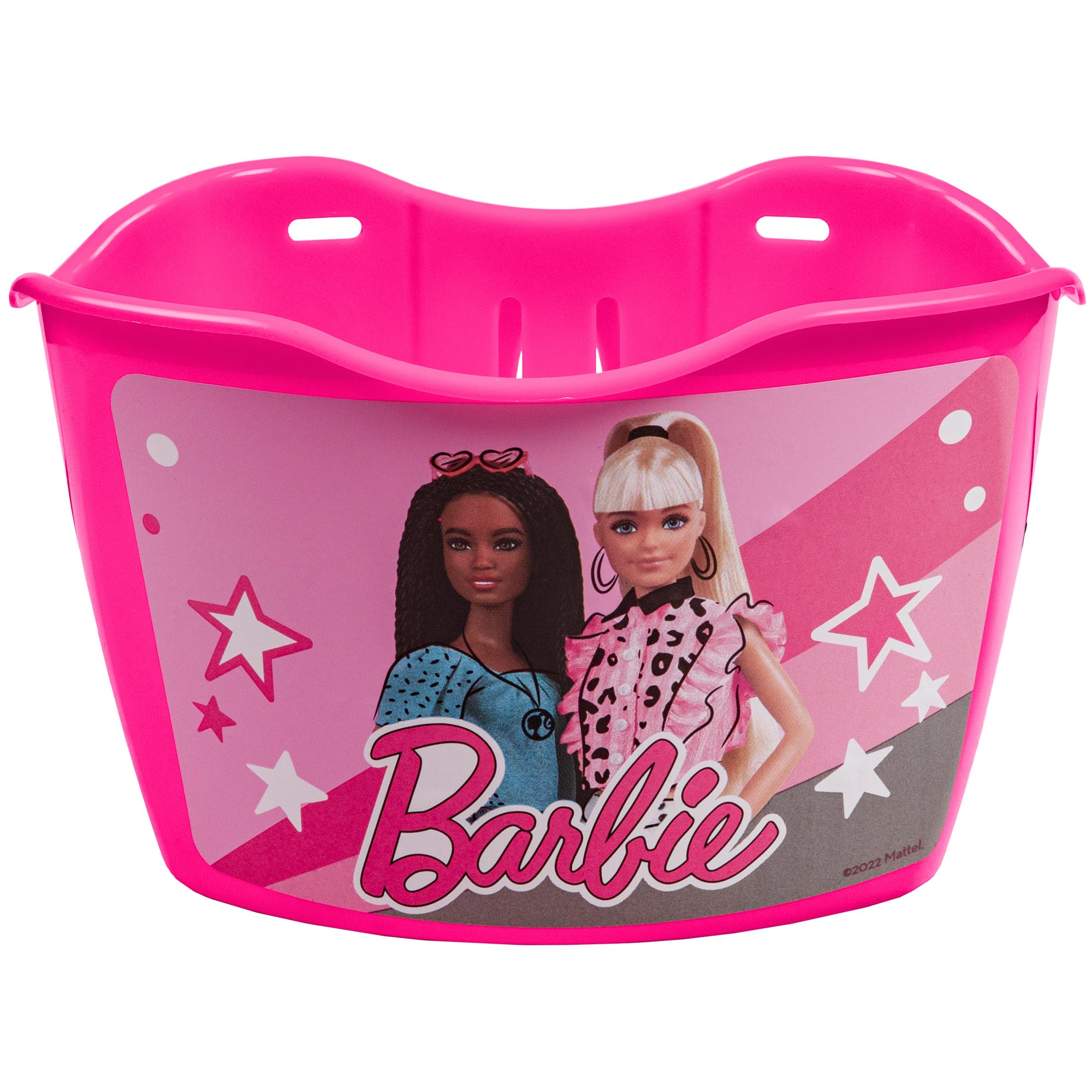 Barbie Fahrradkorb vorne Kinderfahrrad pink Fahrrad Korb vorne f&uuml;r Kinderrad aus Kunststoff mit Motiv 