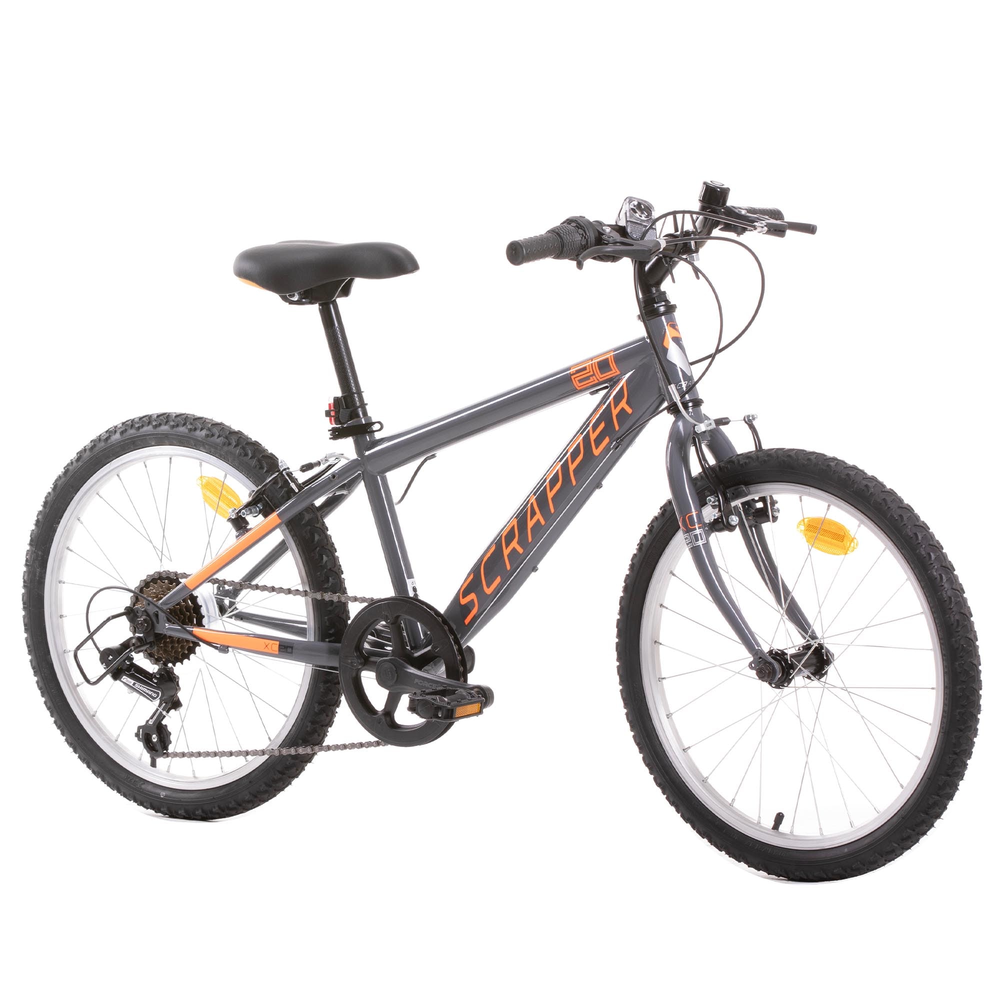 Scrapper MTB20 Kinderfahrrad 20 Zoll Mountainbike Gr&ouml;&szlig;e 120-135 cm Fahrrad ab ca. 6 Jahre Kinderrad mit 6 G&auml;ngen 