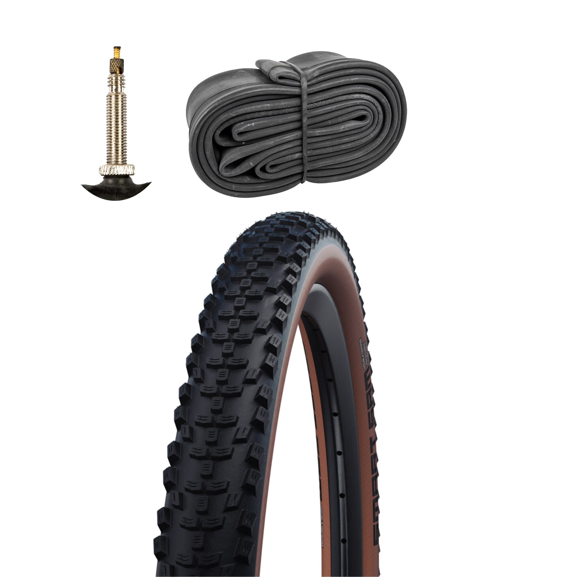 Schwalbe Smart Sam HS624 Fahrradreifen Addix Performance Fahrradmantel Fahrrad MTB 1 Reifen mit Schlauch FV 