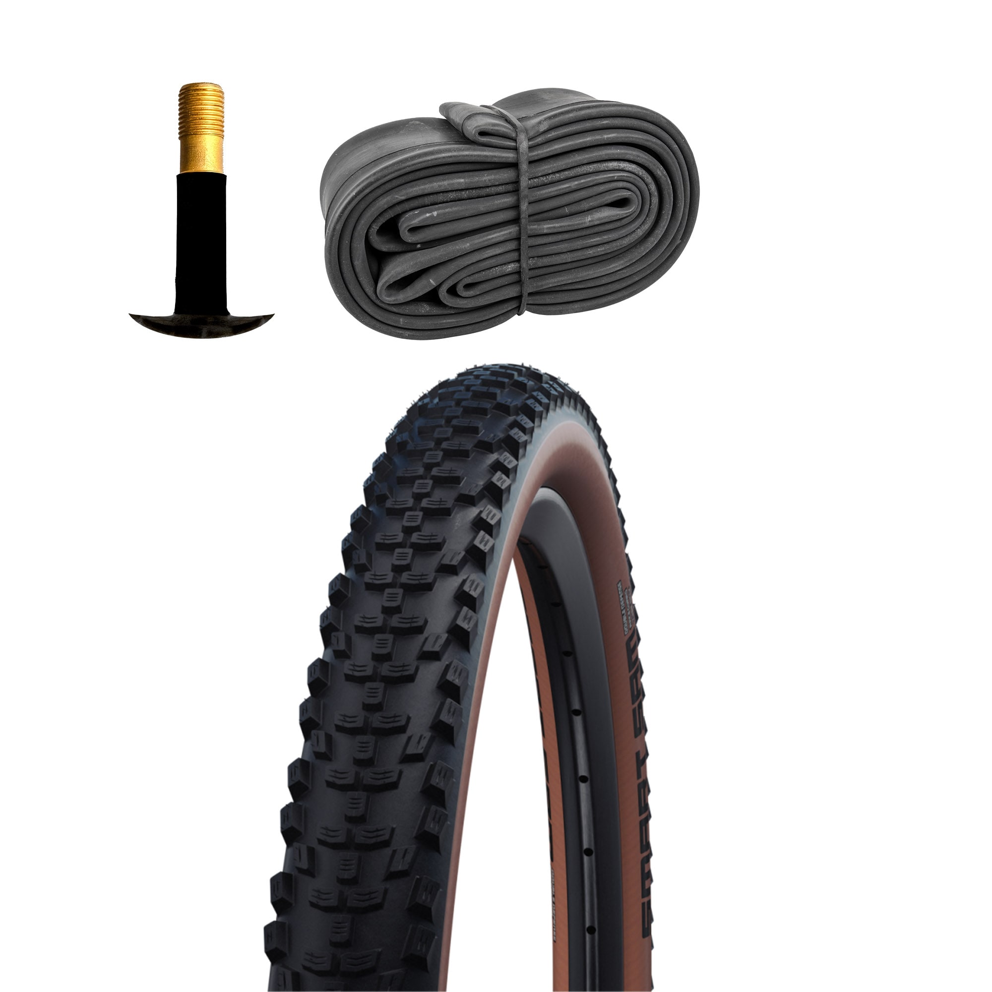 Schwalbe Smart Sam HS624 Fahrradreifen Addix Performance Fahrradmantel Fahrrad MTB 1 Reifen mit Schlauch AV 