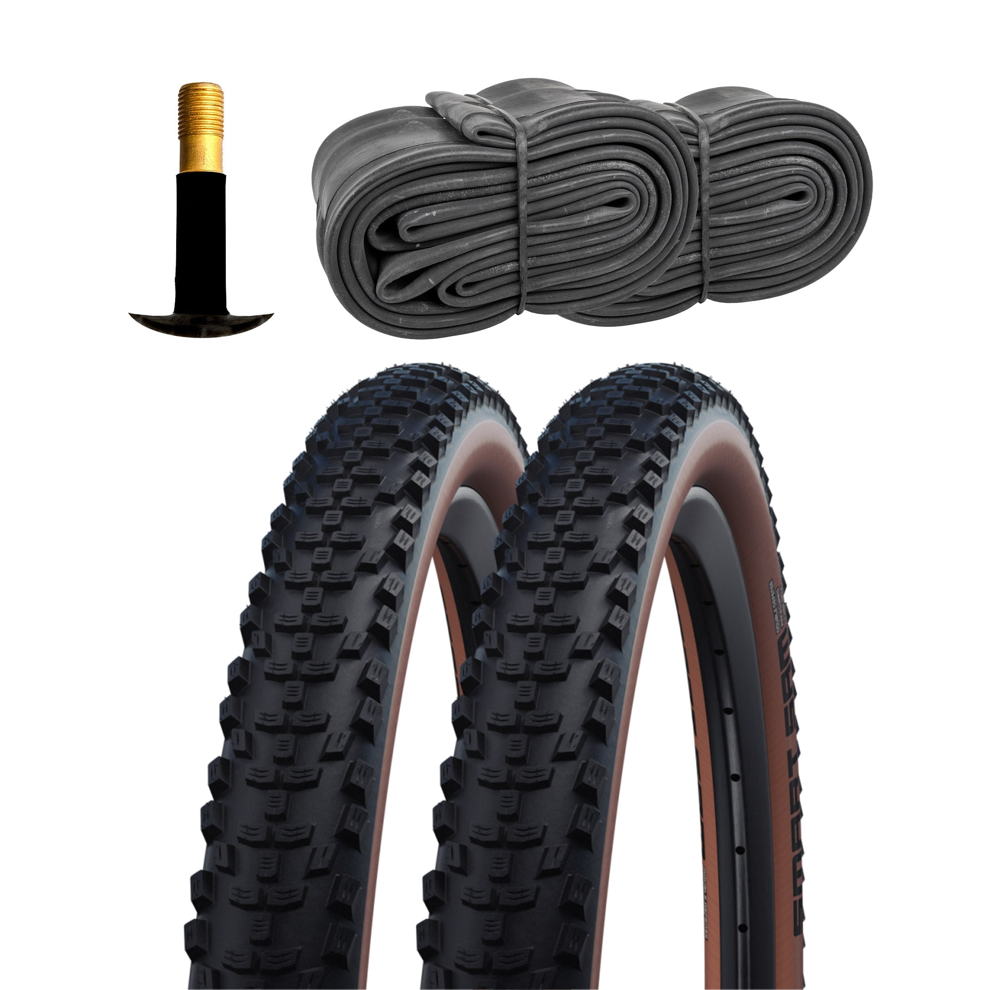 Schwalbe Smart Sam HS624 Fahrradreifen Addix Performance Fahrradmantel Fahrrad MTB 2 Reifen mit Schl&auml;uchen AV 