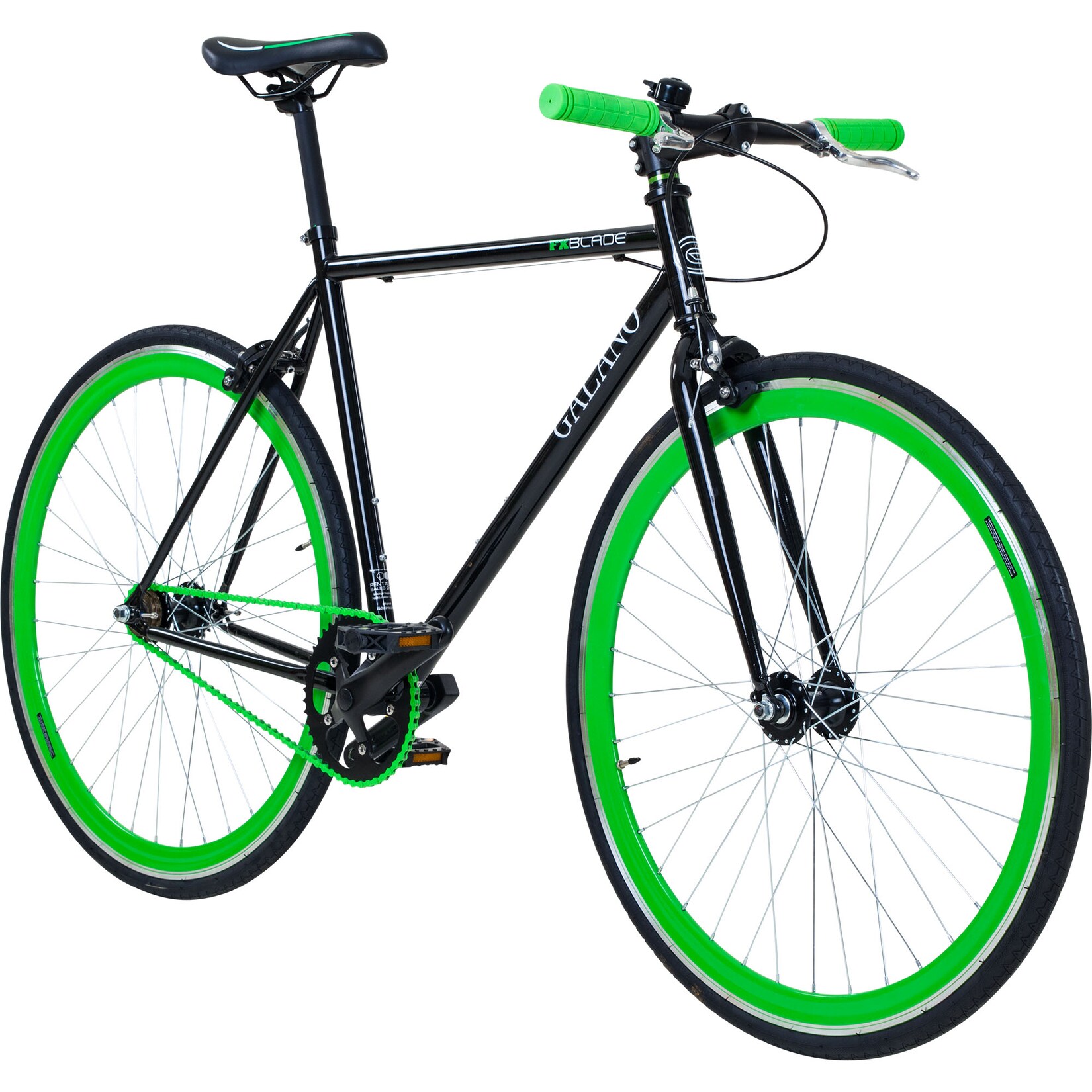 Galano Blade Fixie Fahrrad 28 Zoll Singlespeed 165 - 195 cm retro Urban Bike mit Flip Flop Nabe für Fixed Gear und Freilauf