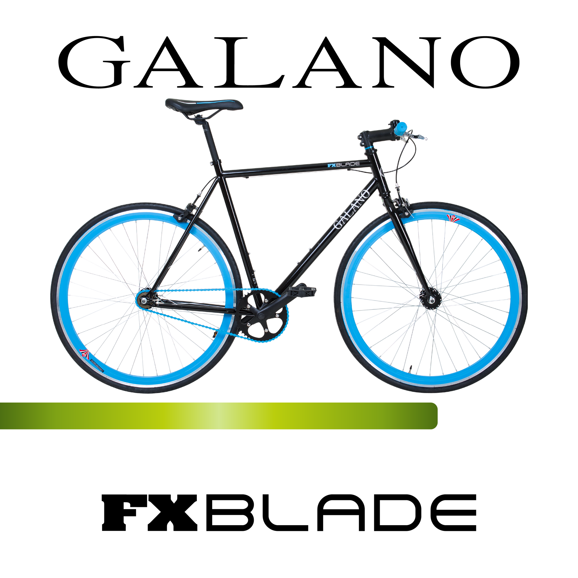 Laufrad Galano Singlespeed Galano Blade Fixie Fahrrad 28 Zoll