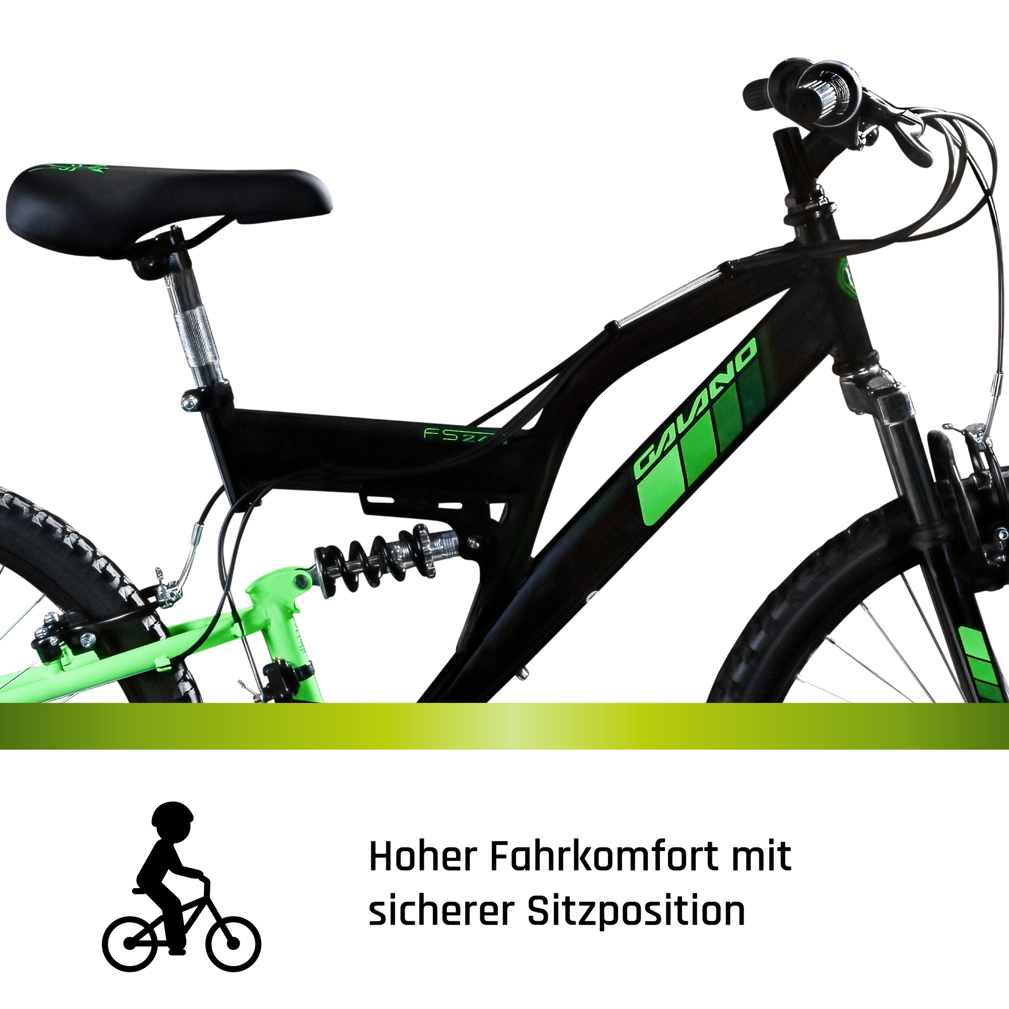 Galano FS240 Mountainbike Kinderfahrrad 24 Zoll Fahrrad 130 - 145 cm Fully  ab 8 mit 18 Gngen Jugendfahrrad MTB bei Marktkauf online bestellen