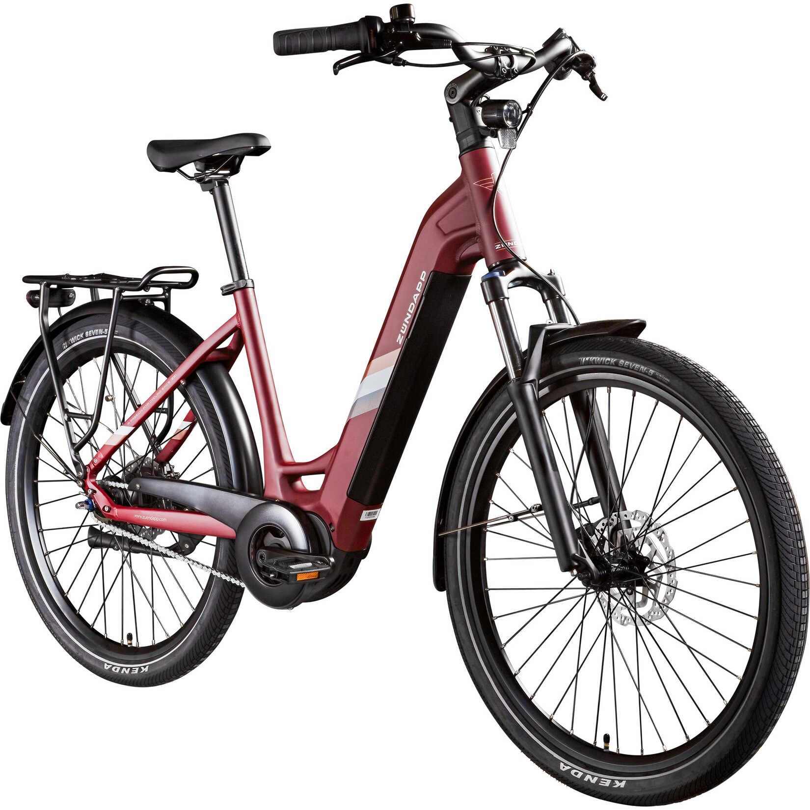 X800 E Bike weinrot