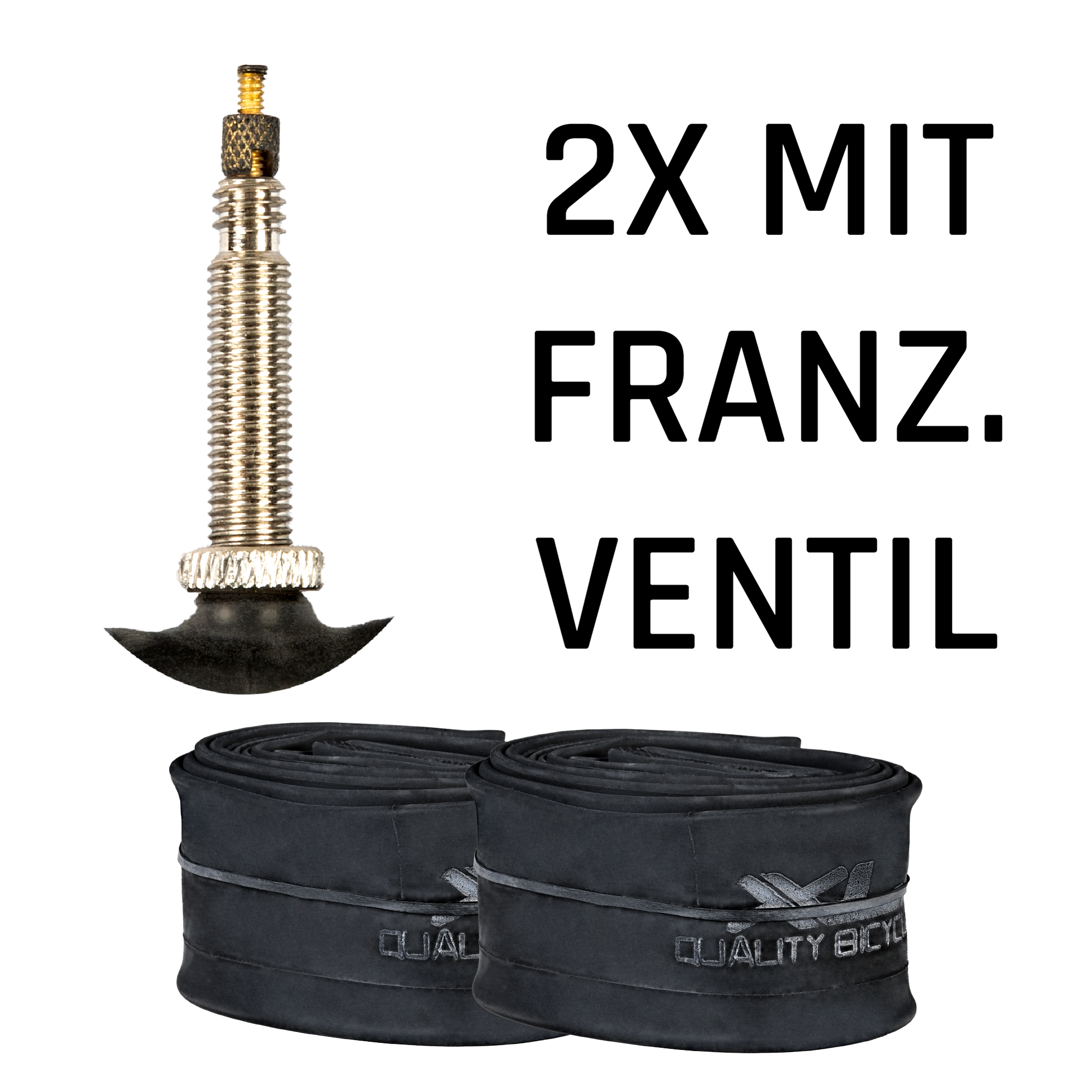 XLC Fahrradschlauch Fahrradschl&auml;uche universal Fahrrad 2 Schl&auml;uche 29" x 1,90 - 2,30" SV 48 mm 