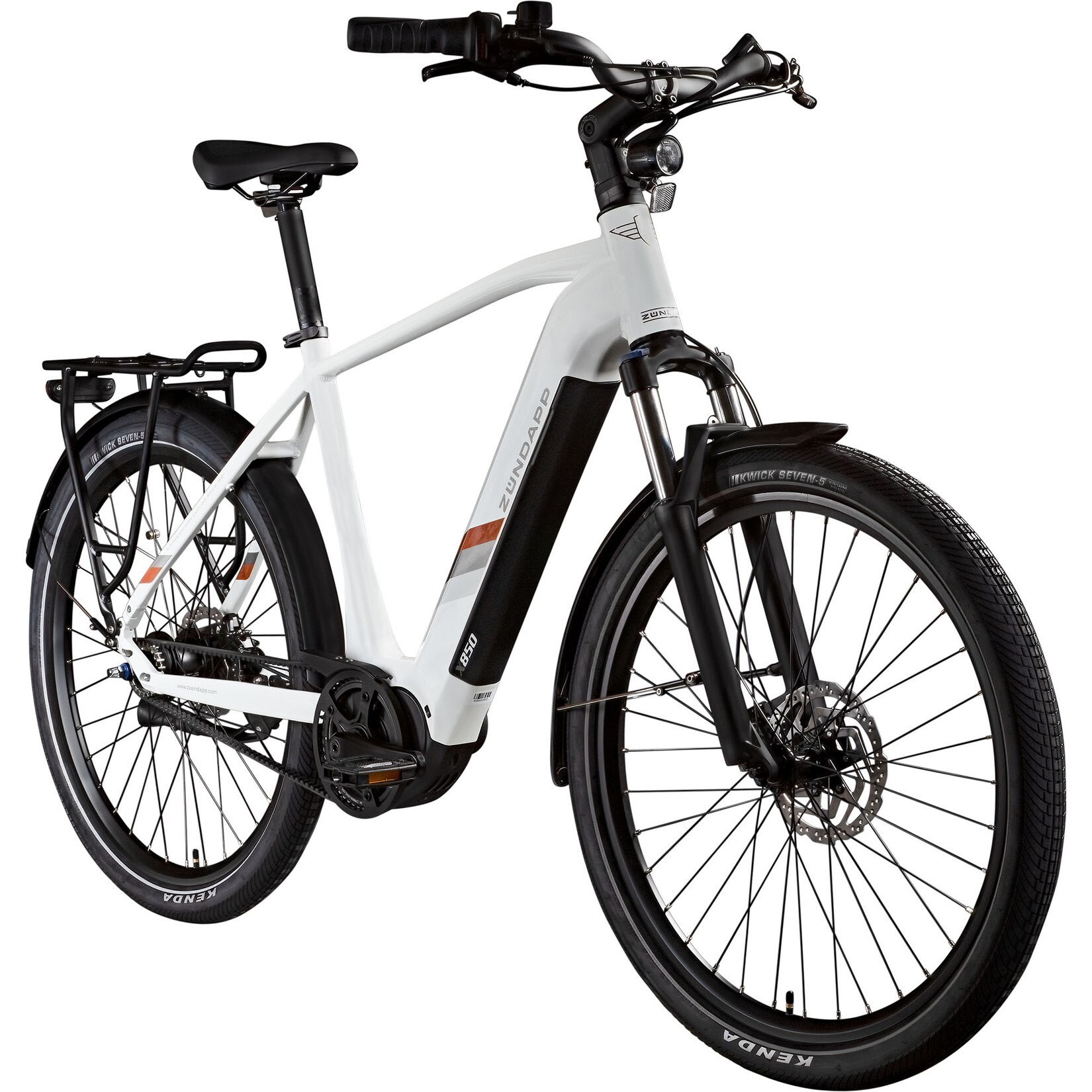 X850 Trekking E Bike weiß