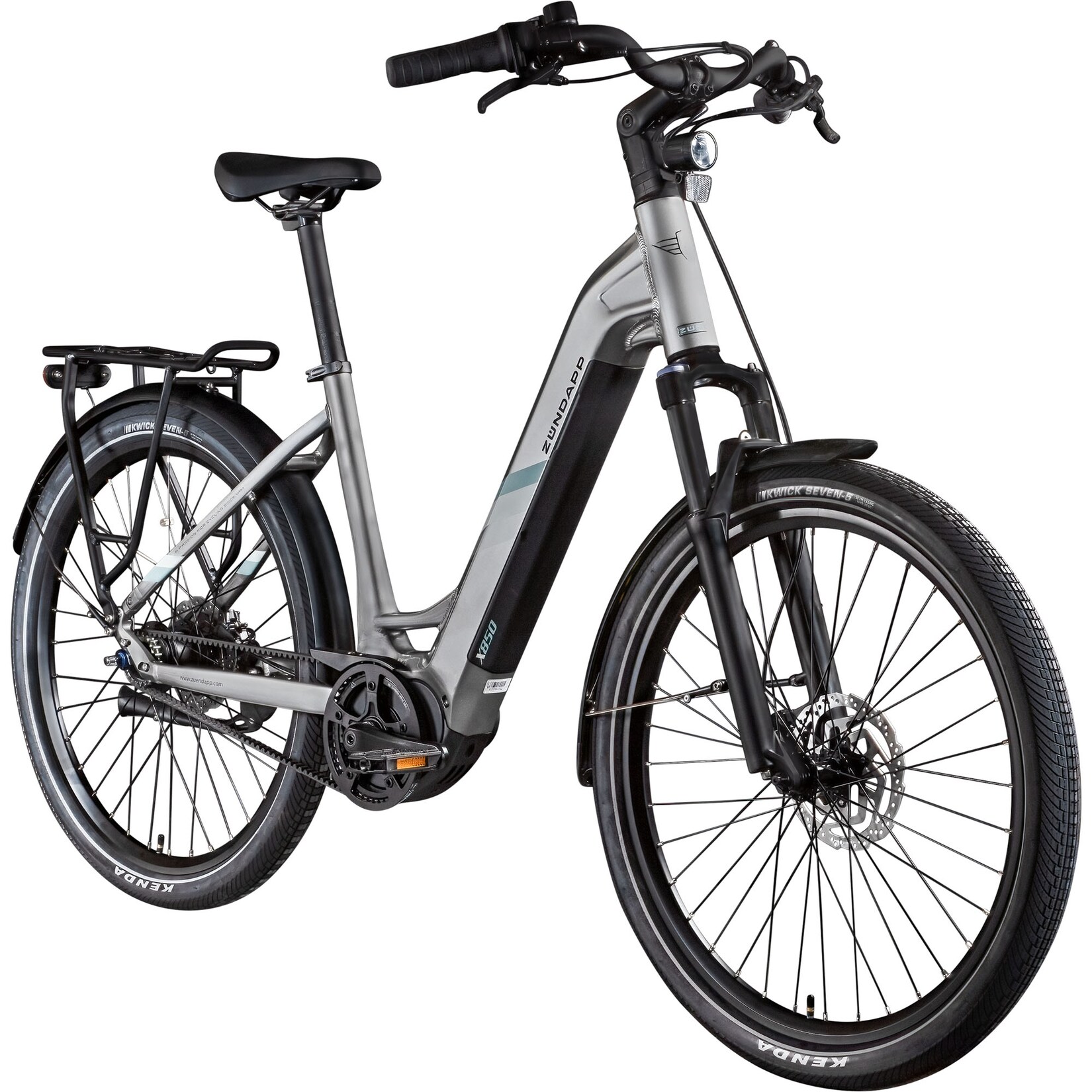 X850 Trekking E Bike 28 Zoll grau