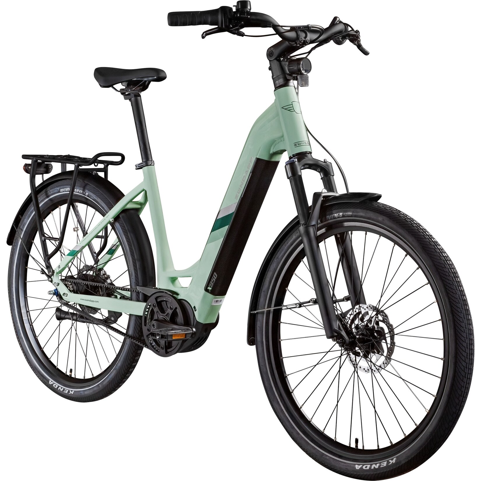 X850 Trekking E Bike 28 Zoll pastellgrün