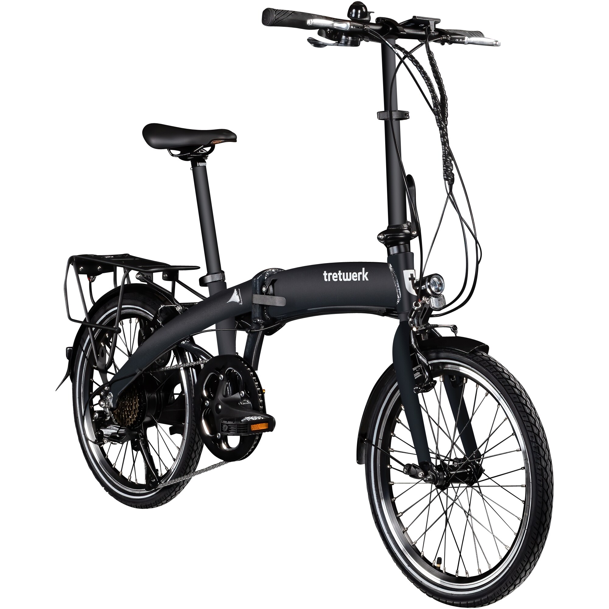 Tretwerk Akimbo E Bike 20 Zoll Klapprad Elektrofahrrad 360Wh 155 - 190 cm black sparkle 