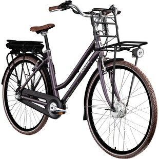 Tretwerk Sophia E Bike Damen 28 Zoll Elektrofahrrad 155 - 175 cm Hollandrad Tiefeinsteiger violett 