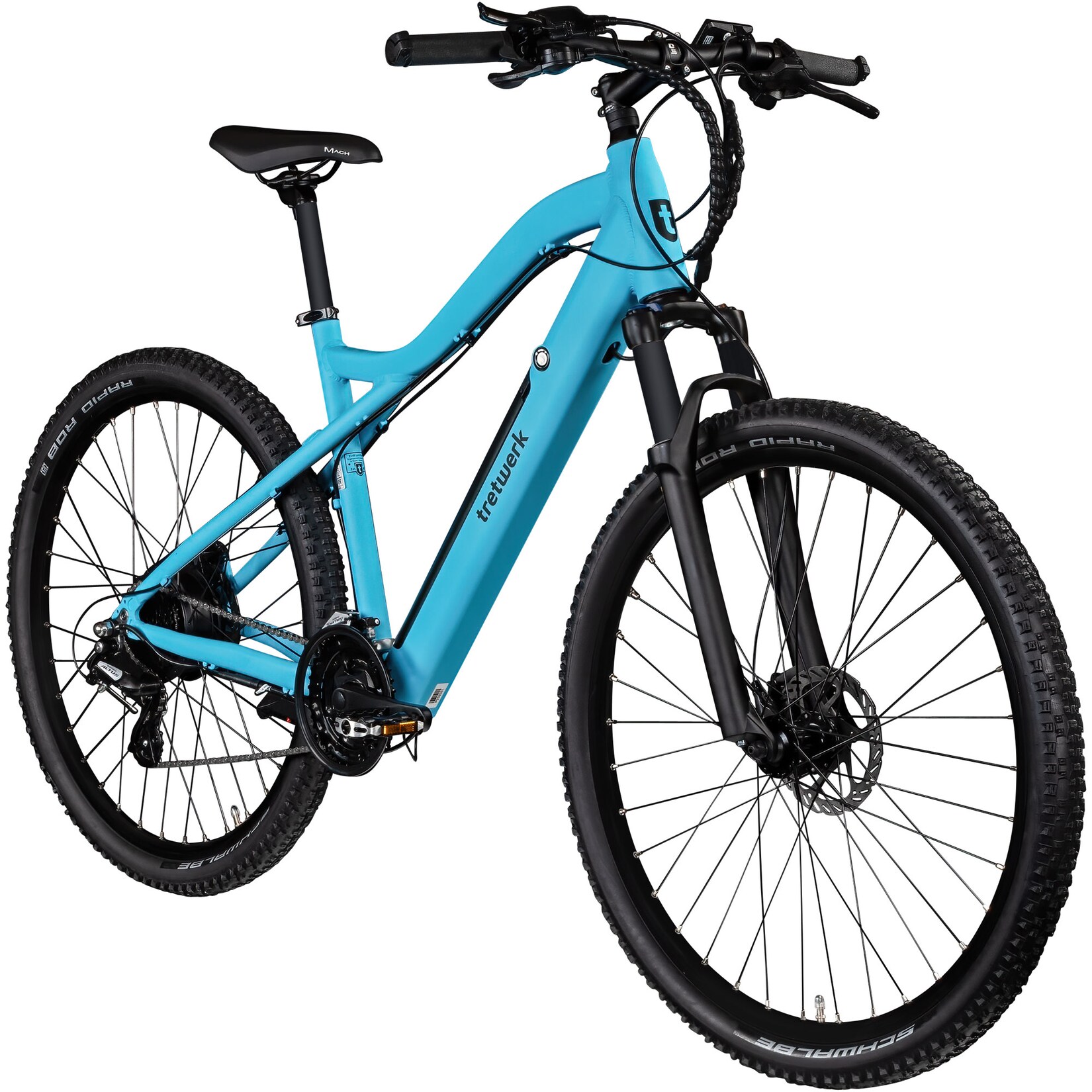Commander Plus E-Bike E Mountainbike 29 Zoll Pedelec 170 - 190 cm Hardtail MTB 24 Gang Elektro Fahrräder Scheibenbremsen türkisblau