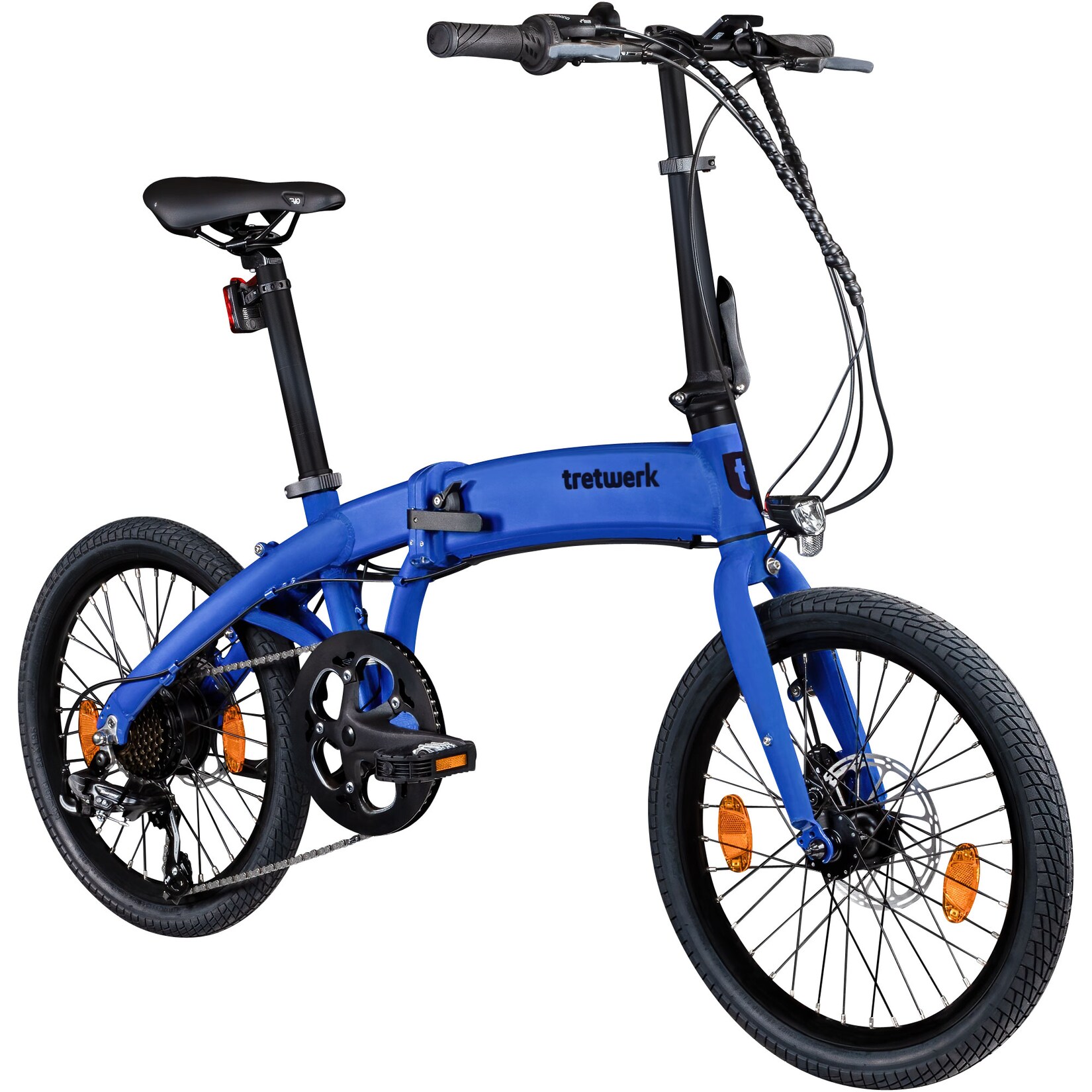 Akimbo Plus E Bike 20 Zoll Klapprad Elektrofahrrad 360Wh 155 - 190 cm blau