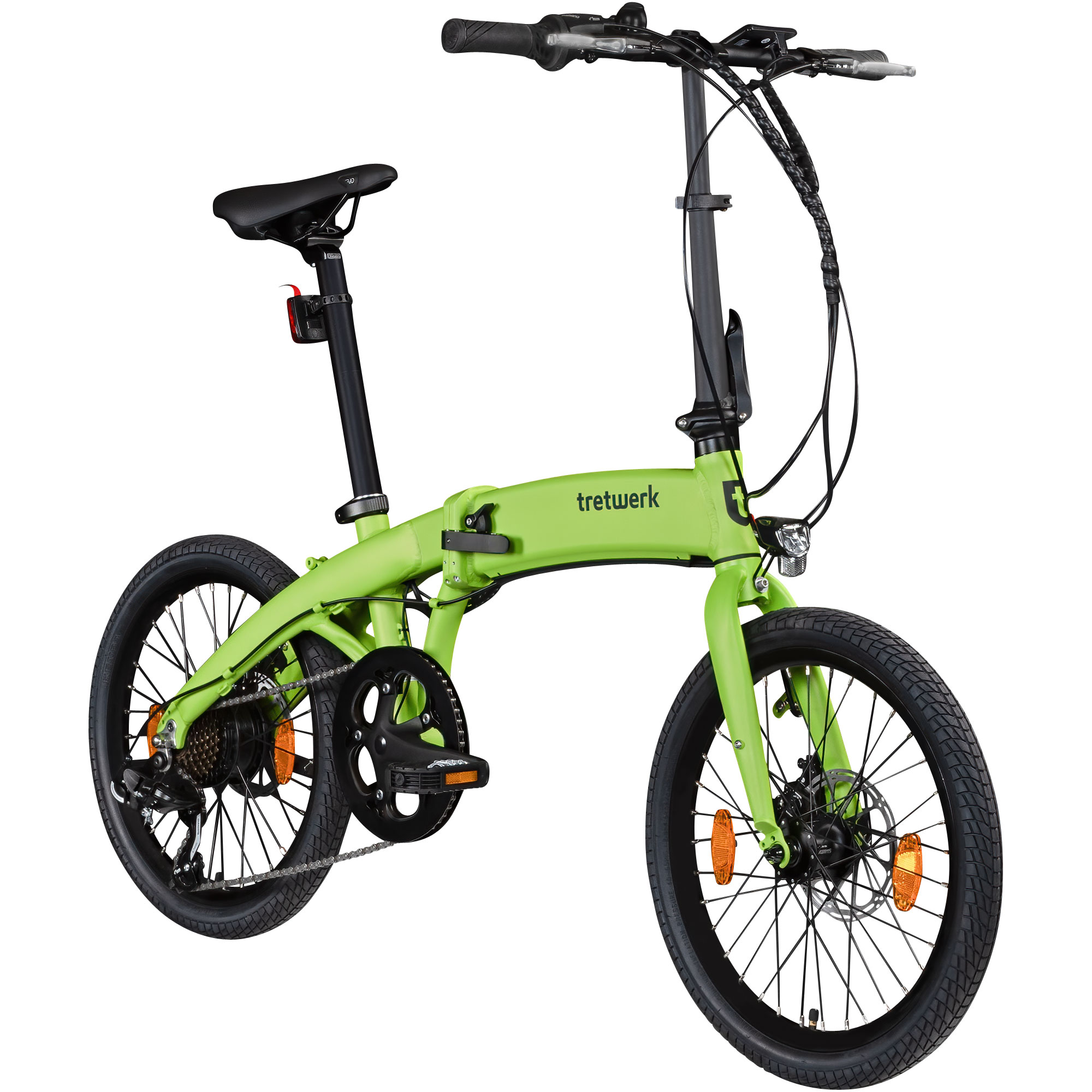 Tretwerk Akimbo Plus E Bike 20 Zoll Klapprad Elektrofahrrad 360Wh 155 - 190 cm hellgr&uuml;n 