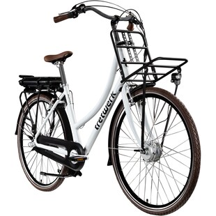 Tretwerk Sophia E Bike Damen Herren 28 Zoll Pedelec 3 Gang Elektrofahrrad mit 522 Wh Elektro Damenfahrrad Citybike mit Bluetooth und App 