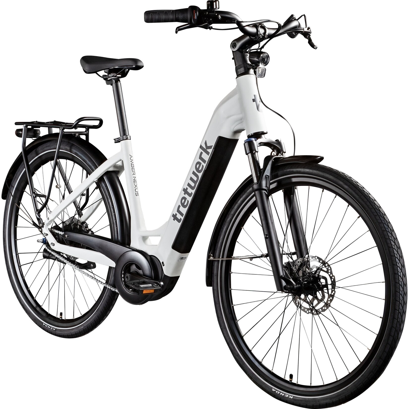 Amber Nexus E Bike Damen 28 Zoll Elektrofahrrad 155 - 185 cm Hollandrad Tiefeinsteiger weiß 48 cm
