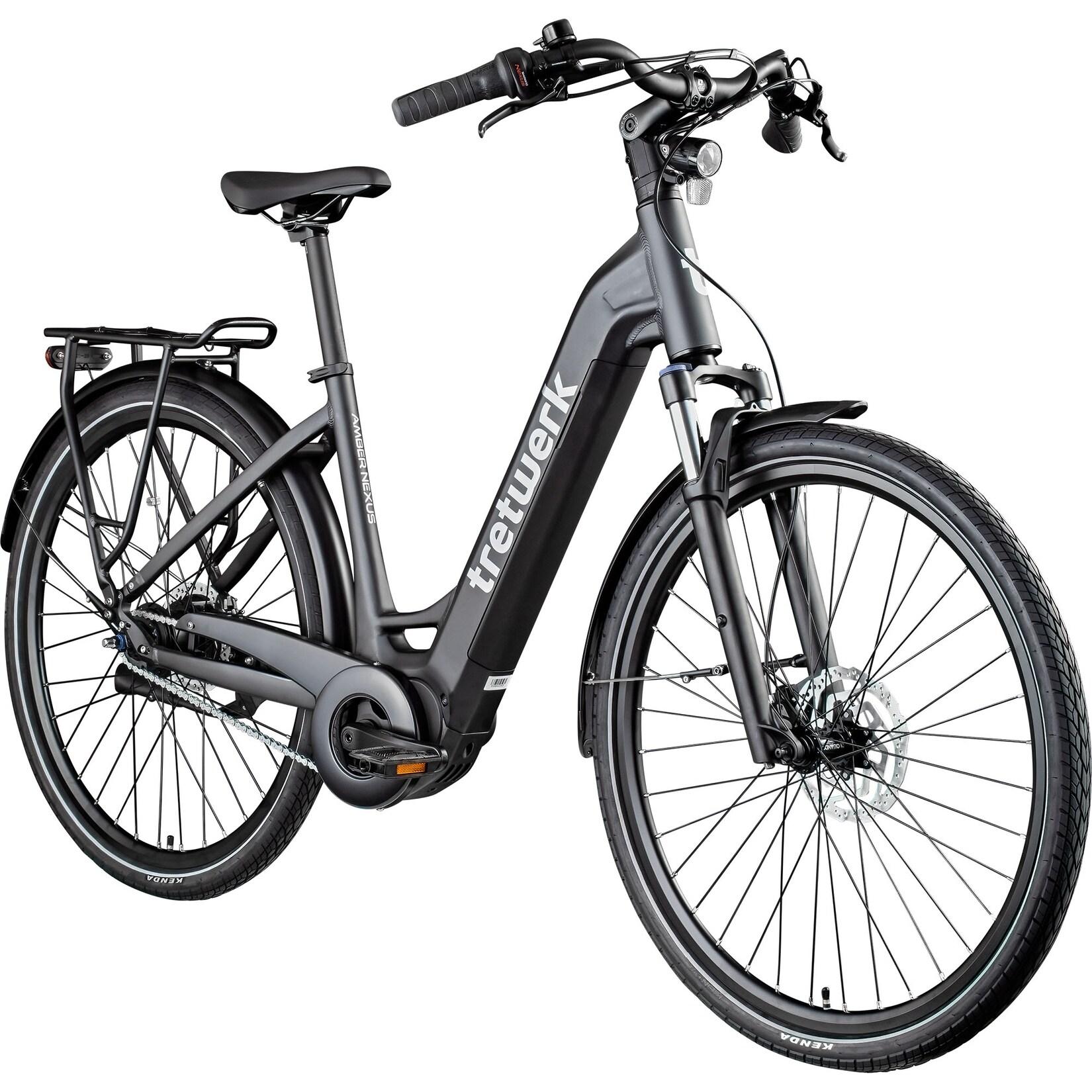 Amber Nexus E Bike Damen 28 Zoll Elektrofahrrad 155 - 185 cm Hollandrad Tiefeinsteiger anthrazit 48 cm