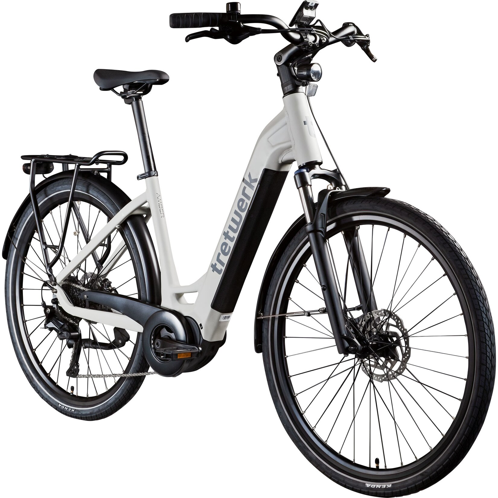 Amber E Bike Damen 28 Zoll Elektrofahrrad 155 - 185 cm Hollandrad grau 48 cm