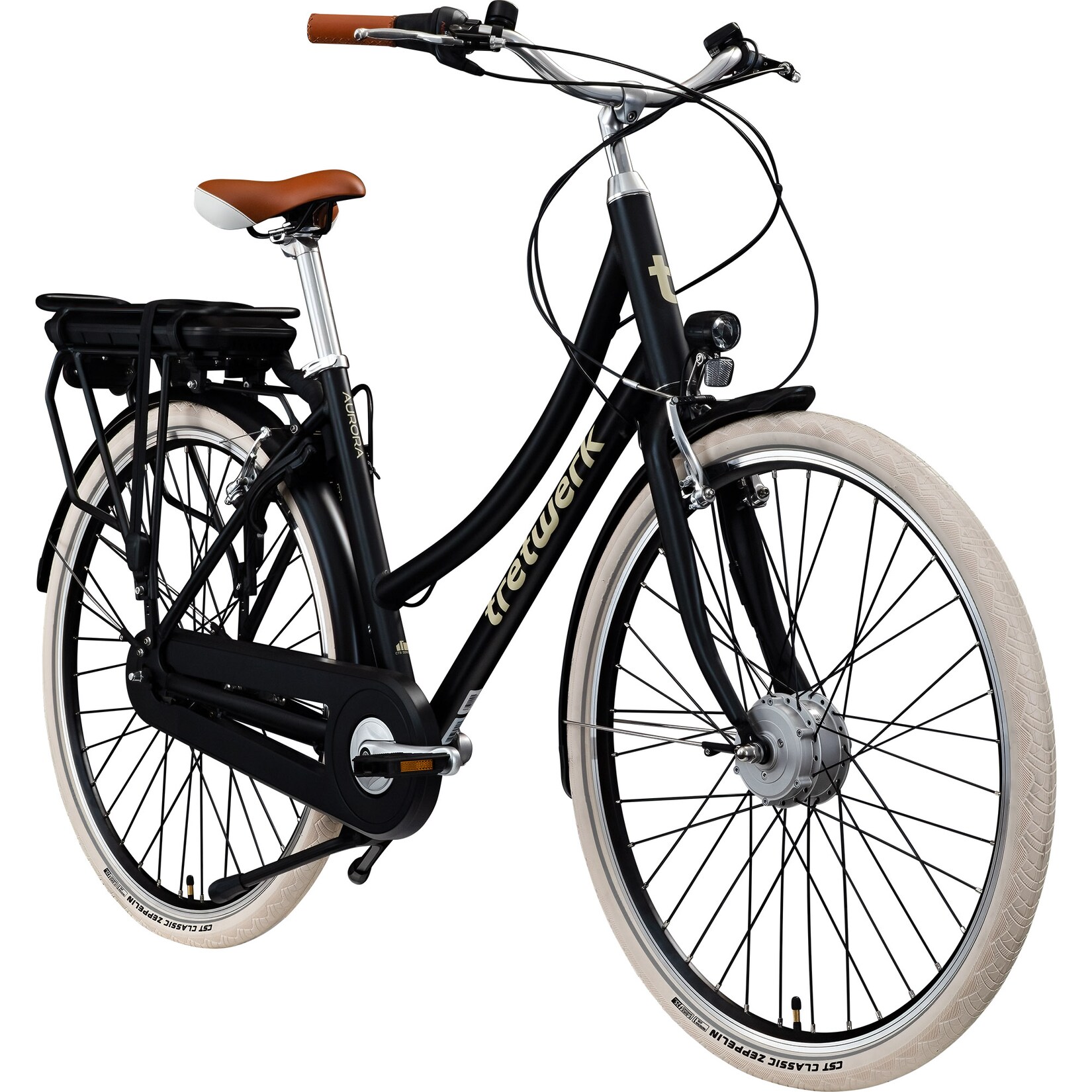 Aurora E Bike 28 Zoll Pedelec Damen Herren 155-185 cm  schwarz 50 cm