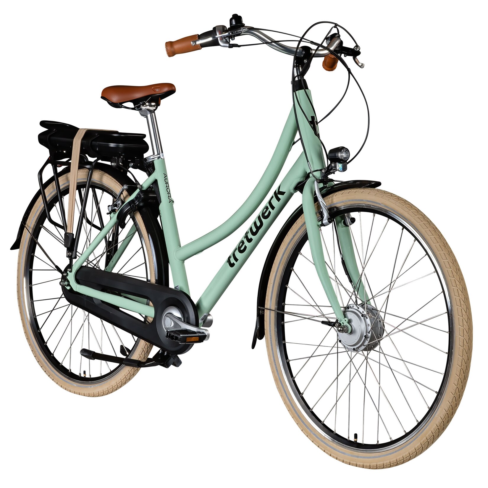 Aurora E Bike 28 Zoll Pedelec Damen Herren 155-185 cm hellgrün 50 cm