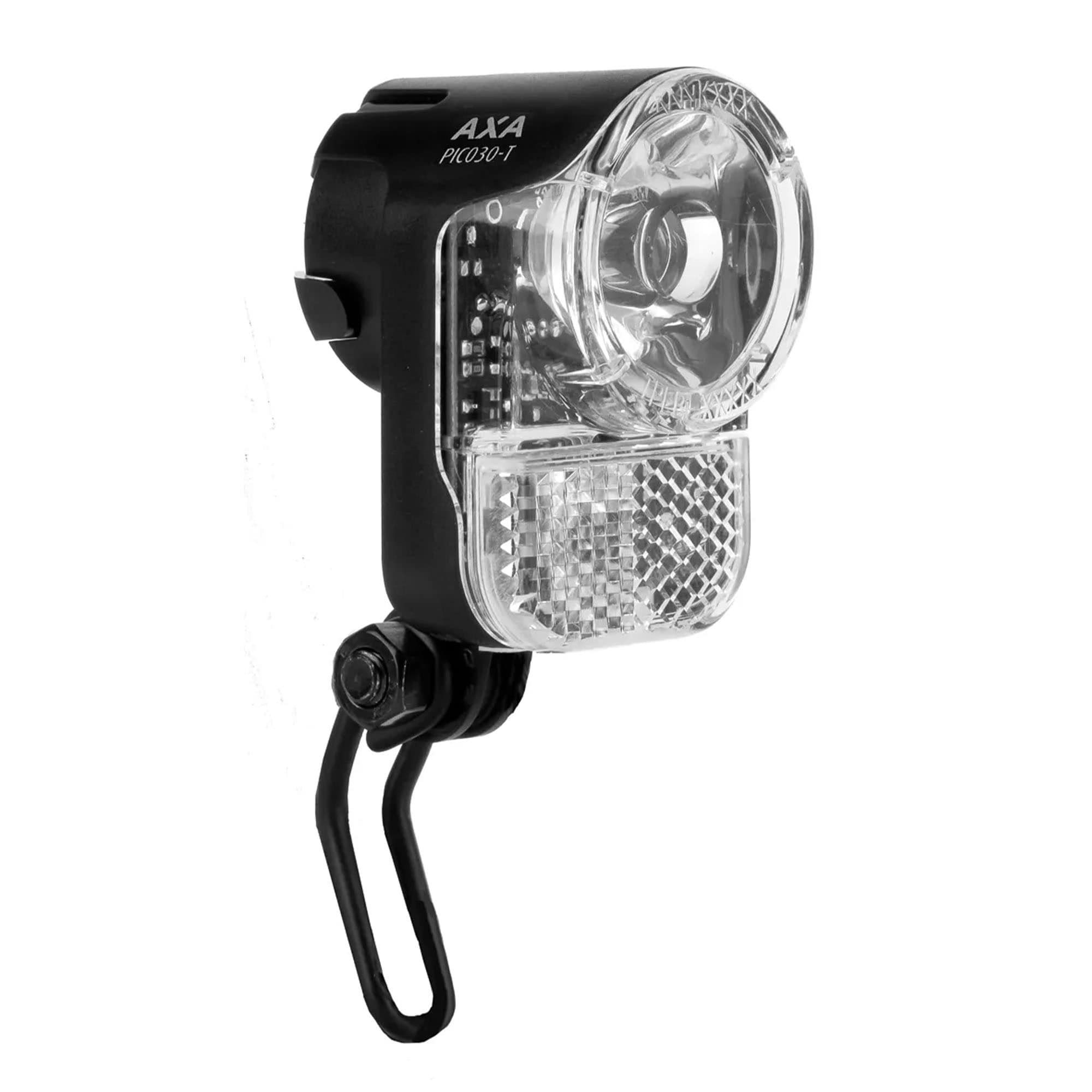 AXA Pico 30 Steady Fahrradlicht Dynamo Scheinwerfer mit Standlicht StVZO Fahrradbeleuchtung Fahrradlampe vorne 