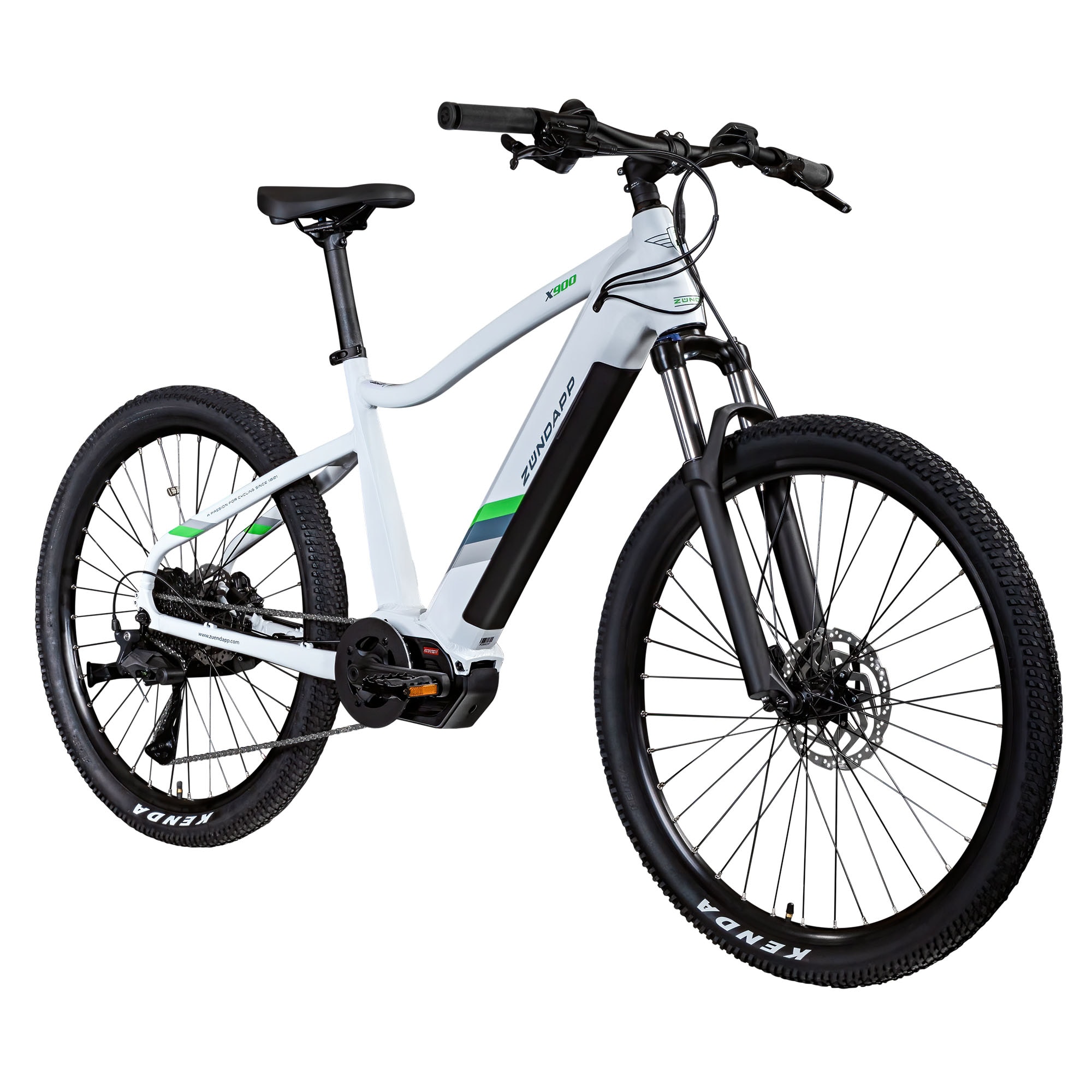 Z&uuml;ndapp X900 E Bike Mountainbike 27,5 Zoll Pedelec Damen Herren 165-180 cm Elektrofahrrad wei&szlig; 