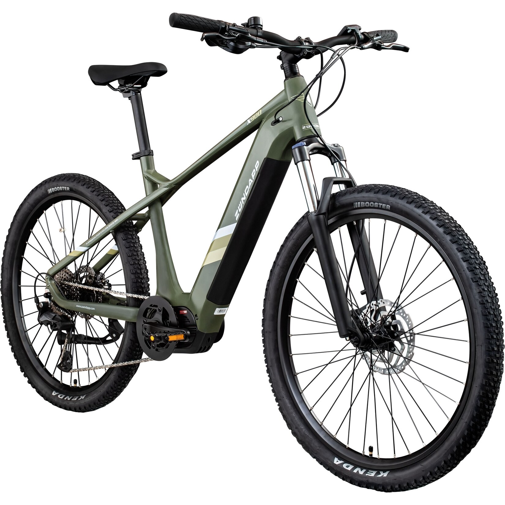 X900 E Bike Mountainbike 27,5 Zoll Pedelec Damen Herren 165-180 cm Elektrofahrrad khaki