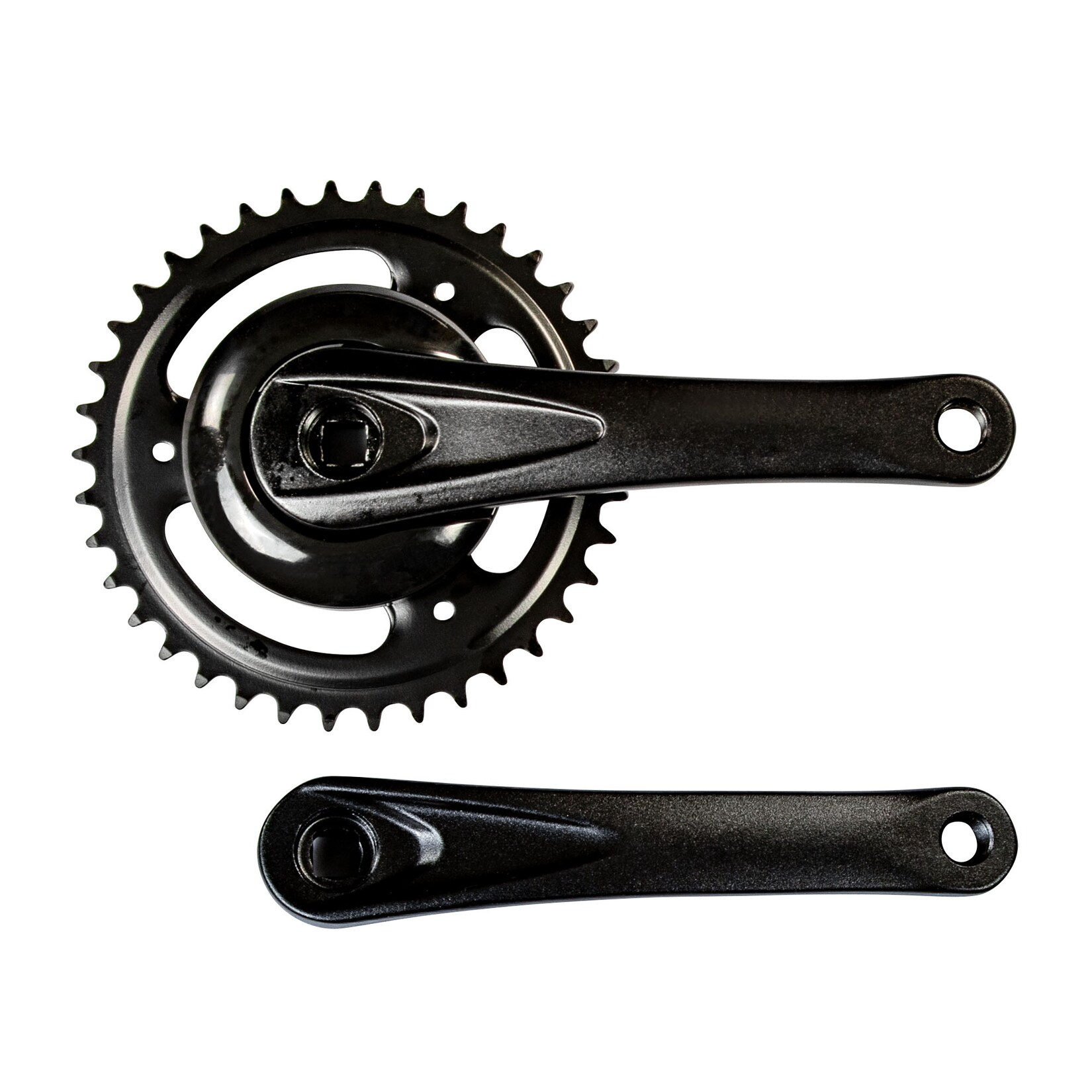 Fahrrad Kurbel einfach Kurbelgarnitur 170 mm Fahrradkurbel 38 Zähne Vierkant E Bike