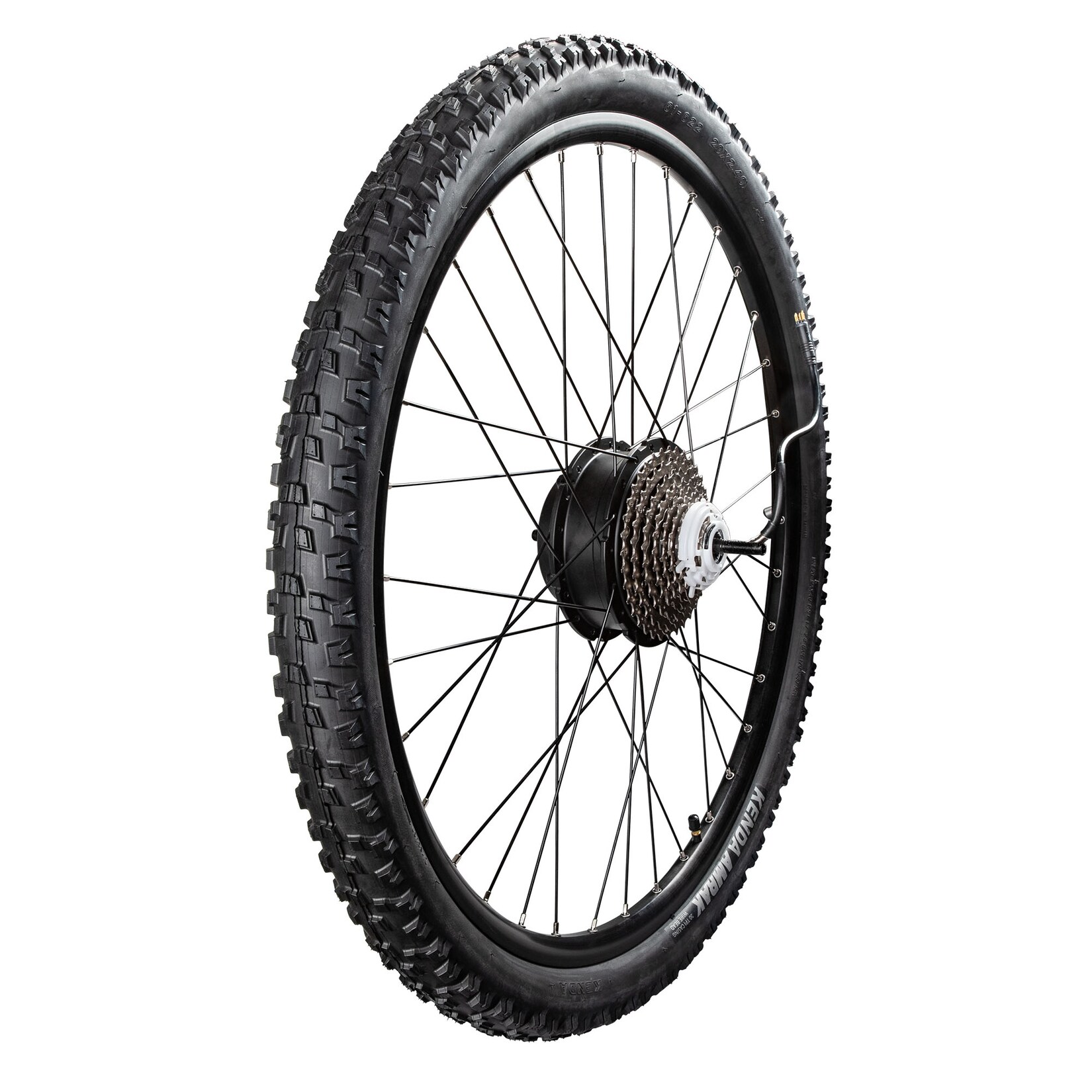 Remington XR01 Hinterrad Komplettrad Elektro Fahrrad Reifen mit Felge Laufrad E Bike 29" x 2,40" mit Motor CAN und Kassette Laufradsatz