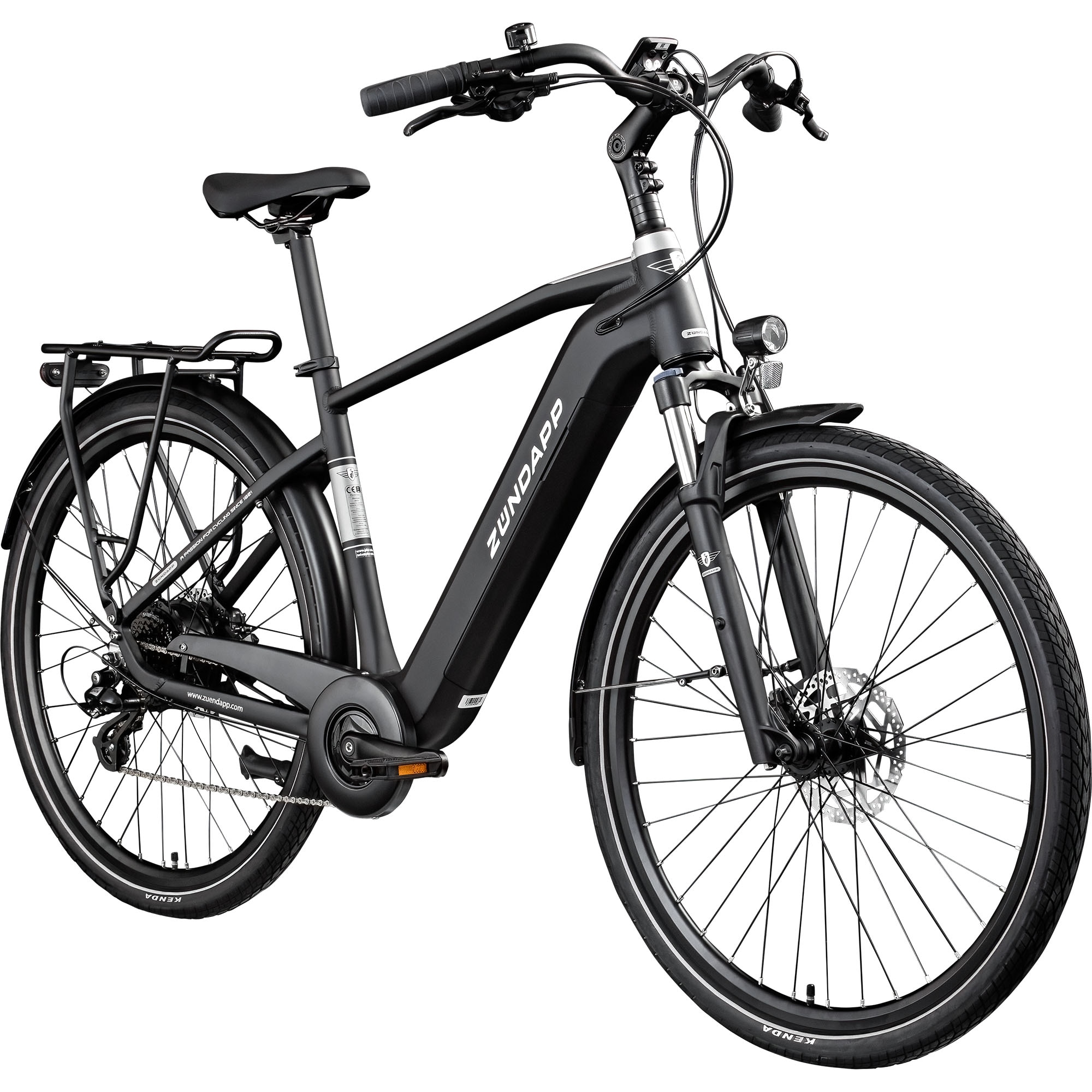 Z&uuml;ndapp Z810 E Bike Herren Trekkingrad ab 175 cm Elektrofahrrad 550 Wh Pedelec Trekking Rad Fahrrad mit 8 Gang und Beleuchtung StVZO 