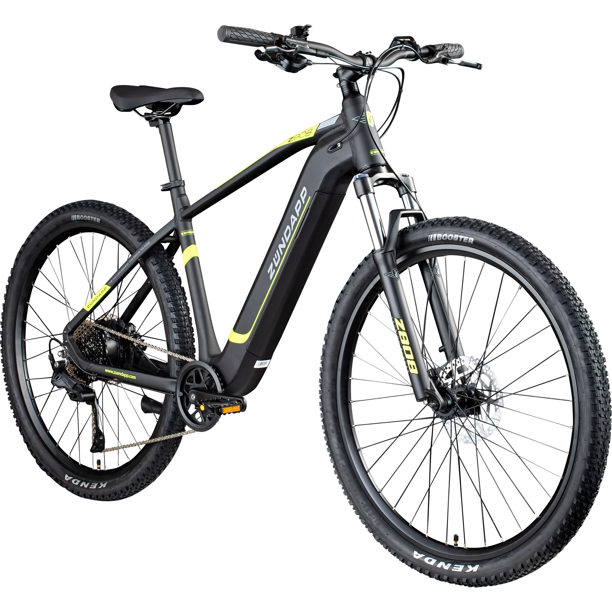 Z&uuml;ndapp Z808 E Bike Mountainbike 29 Zoll schwarz/gelb 