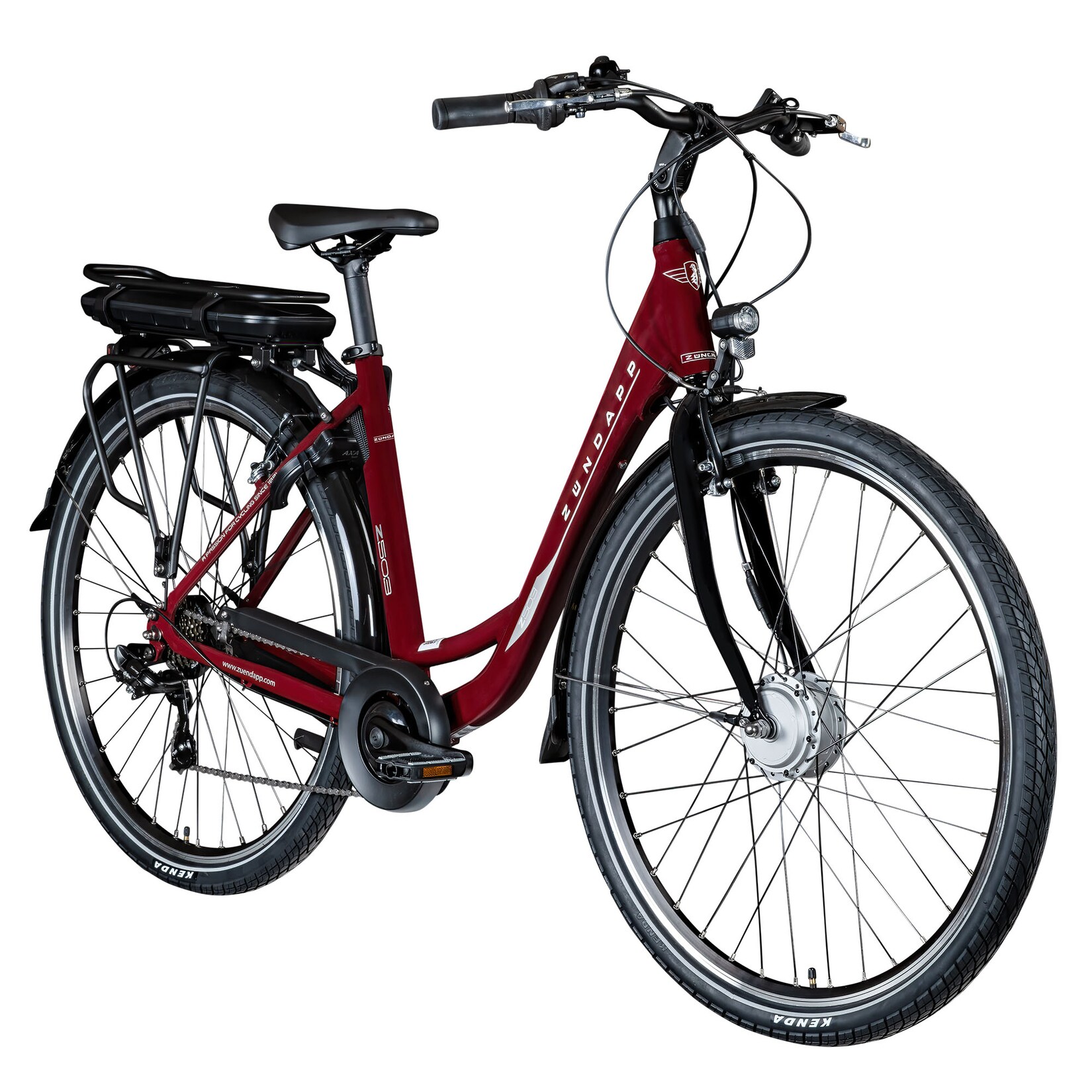 REFURBISHED –  Z503 E Bike Damenfahrrad ab 155 cm Pedelec 28 Zoll änge weinrot