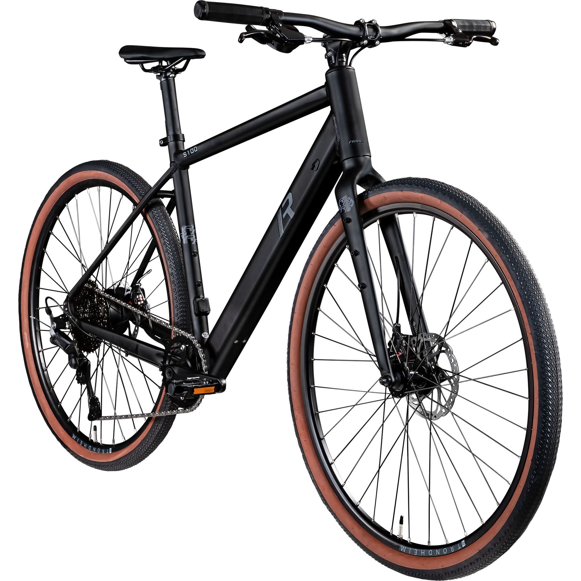 Remington S100 E Bike Gravelbike 28 Zoll Pedelec 360 Wh Elektrofahrrad 10 Gang Fahrrad schwarz 51 cm 