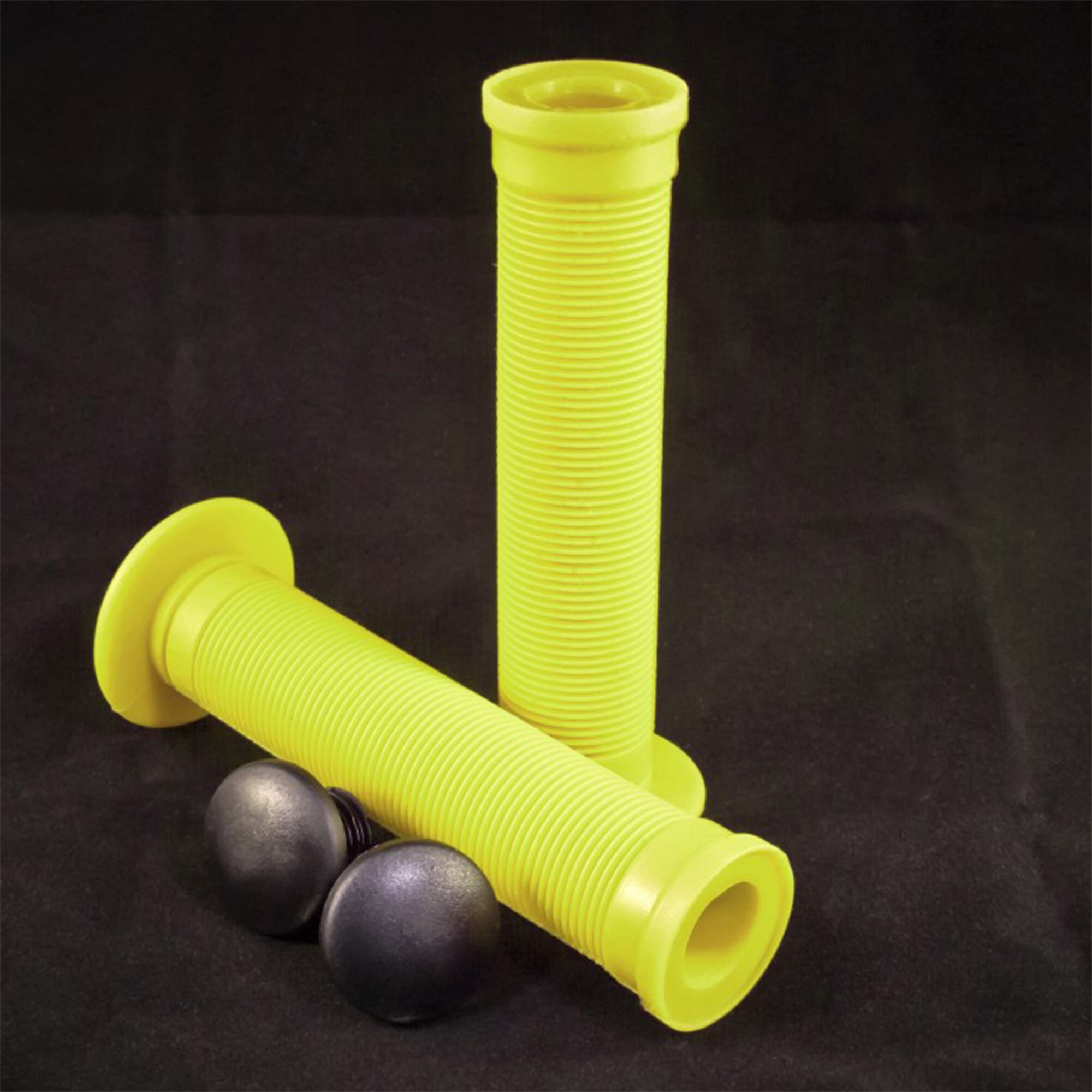 Damaged BMX Stunt Scooter Griffe 146 mm 22,2 mm Fahrradgriffe Grips Lenkergriffe Gummigriffe Set rechts links (gelb) 