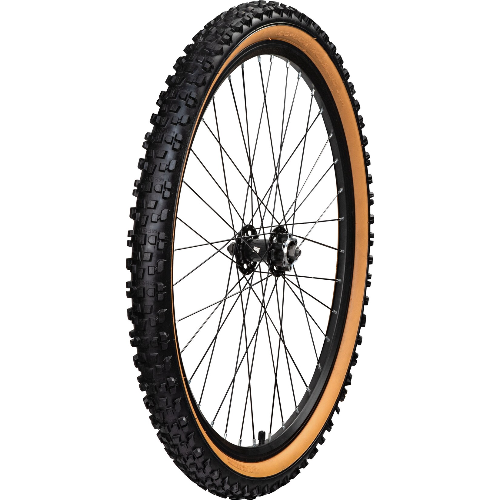 Komplettrad Felge mit Reifen Mountainbike Felgen Laufradsatz Fahrrad Laufrad schwarz/braune Sidewall 26 x 2,35" Vorderrad